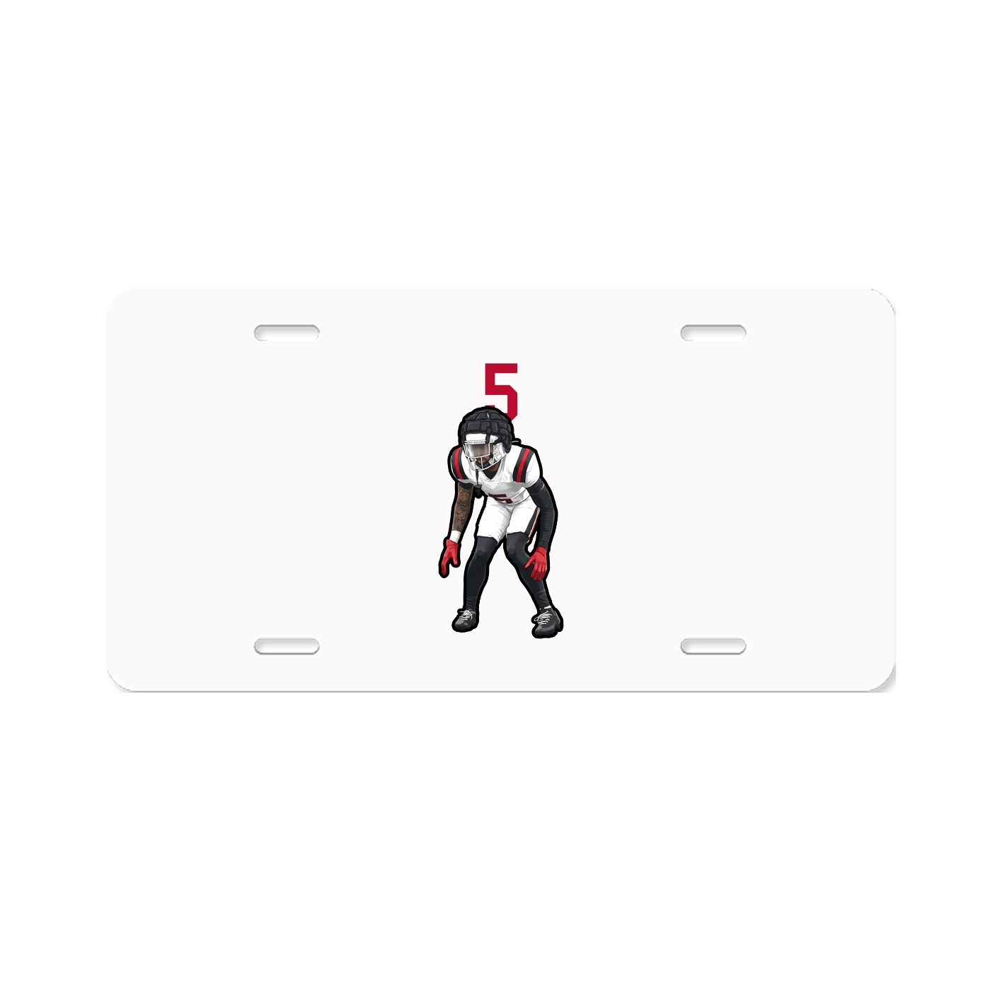 License Plate — Number Top in Classic
