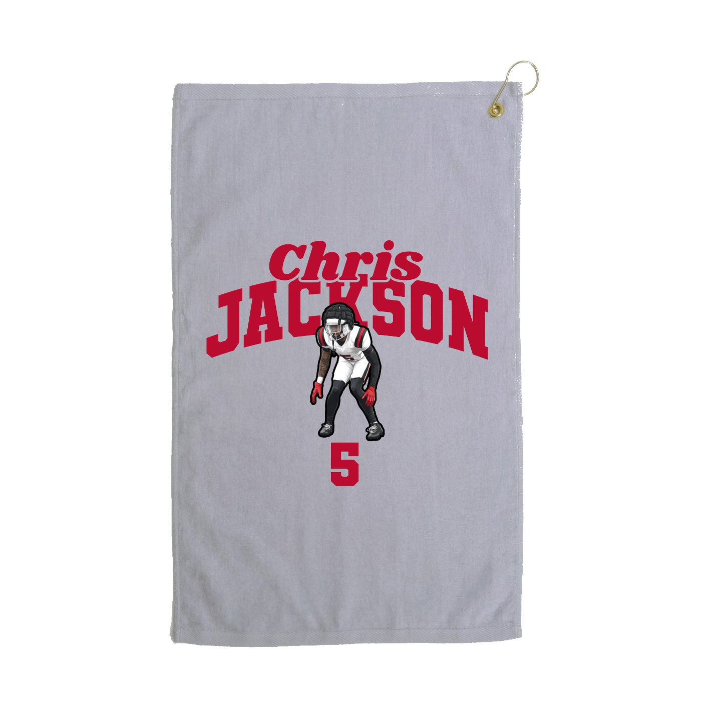 Golf Towel — Signature Arch in Grey