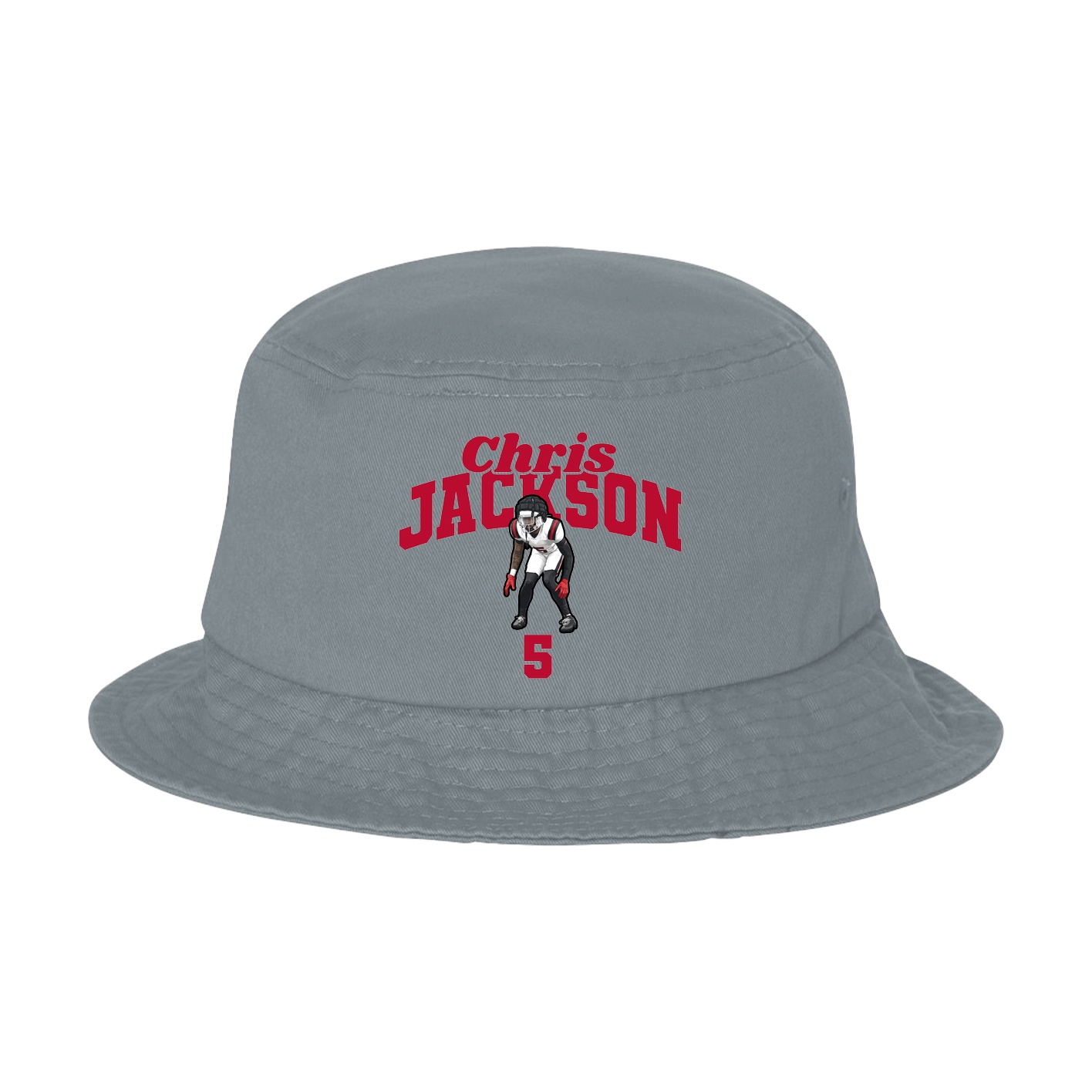 Bucket Cap — Signature Arch in Grey