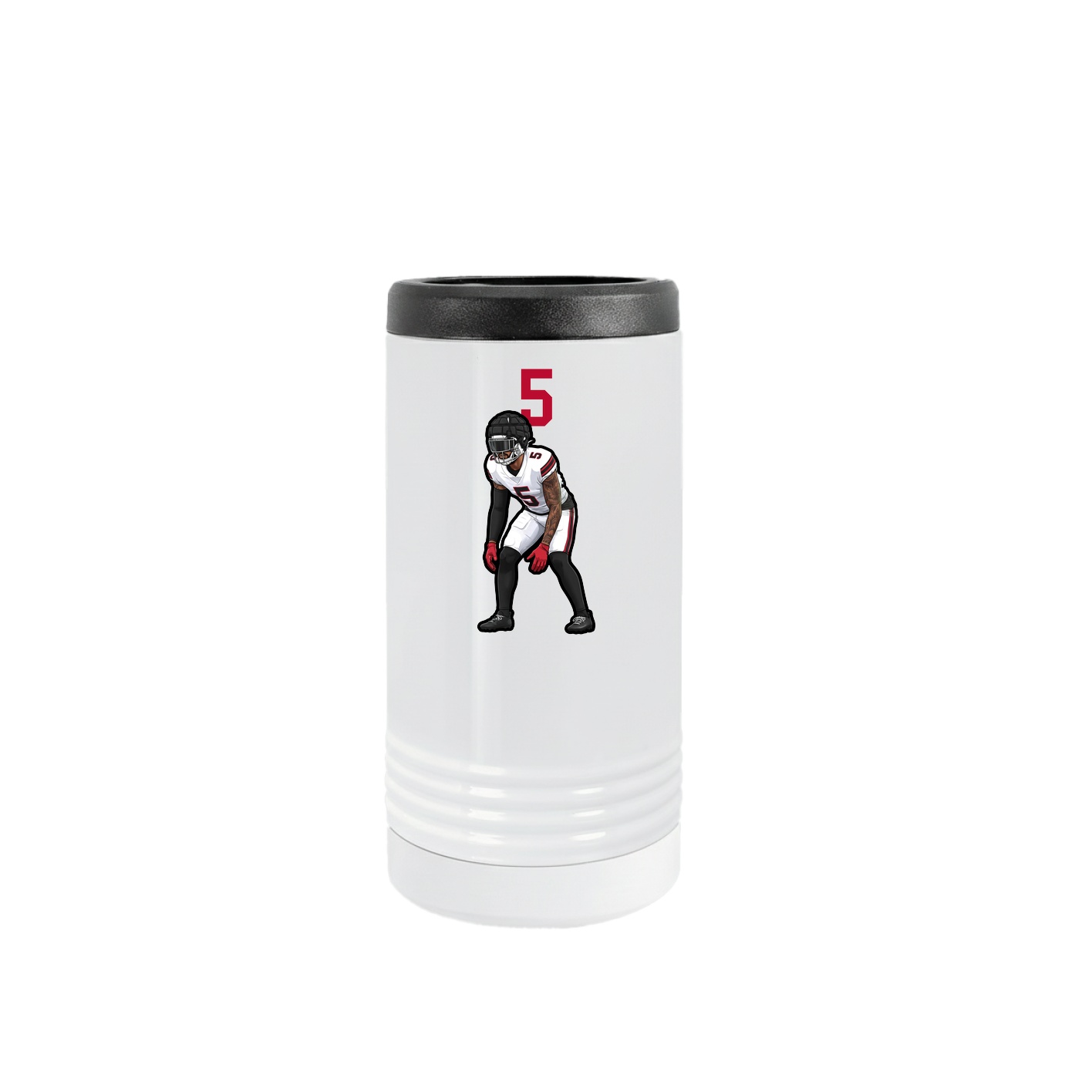 Slim Beverage Holder — Number Top in White