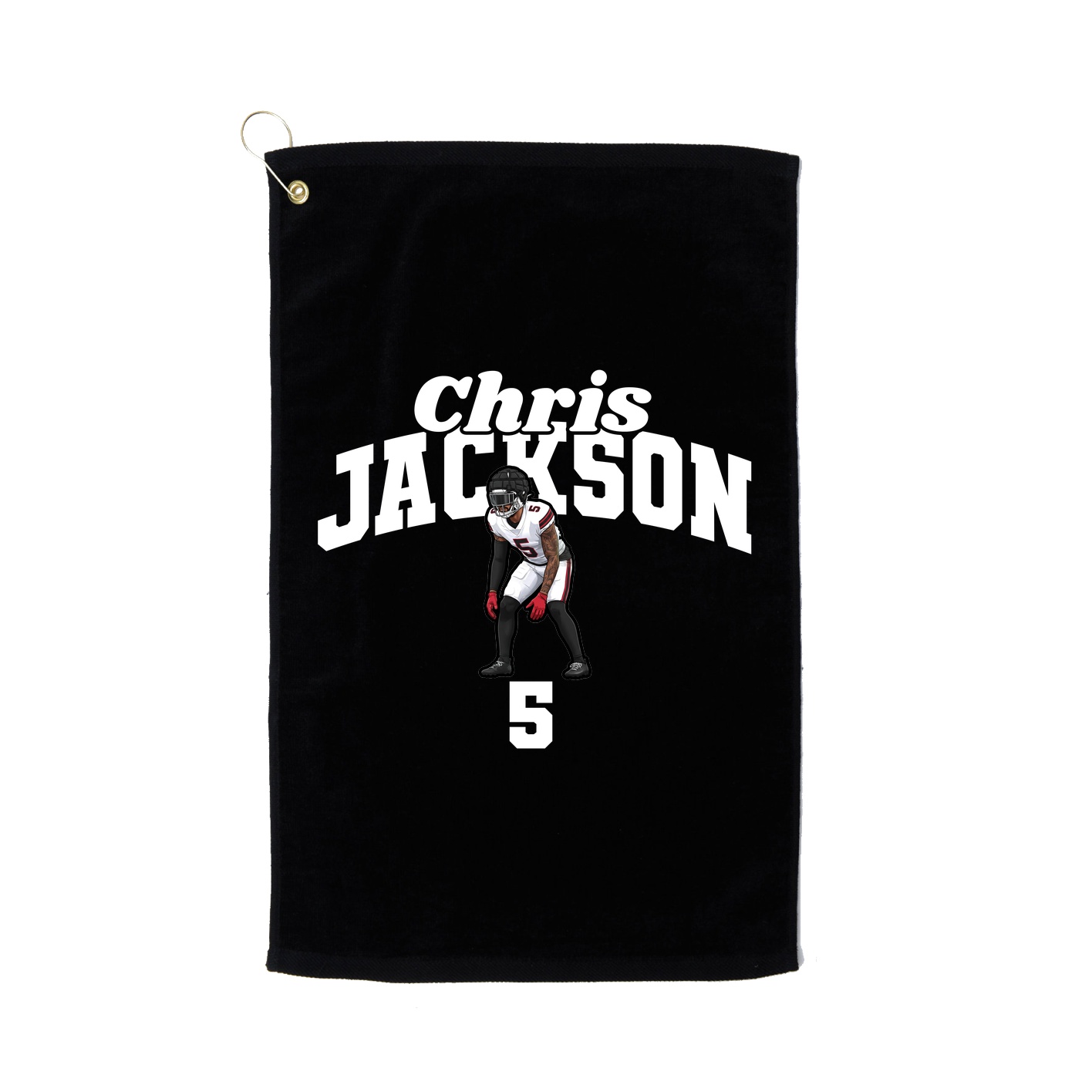 Golf Towel — Signature Arch in Black