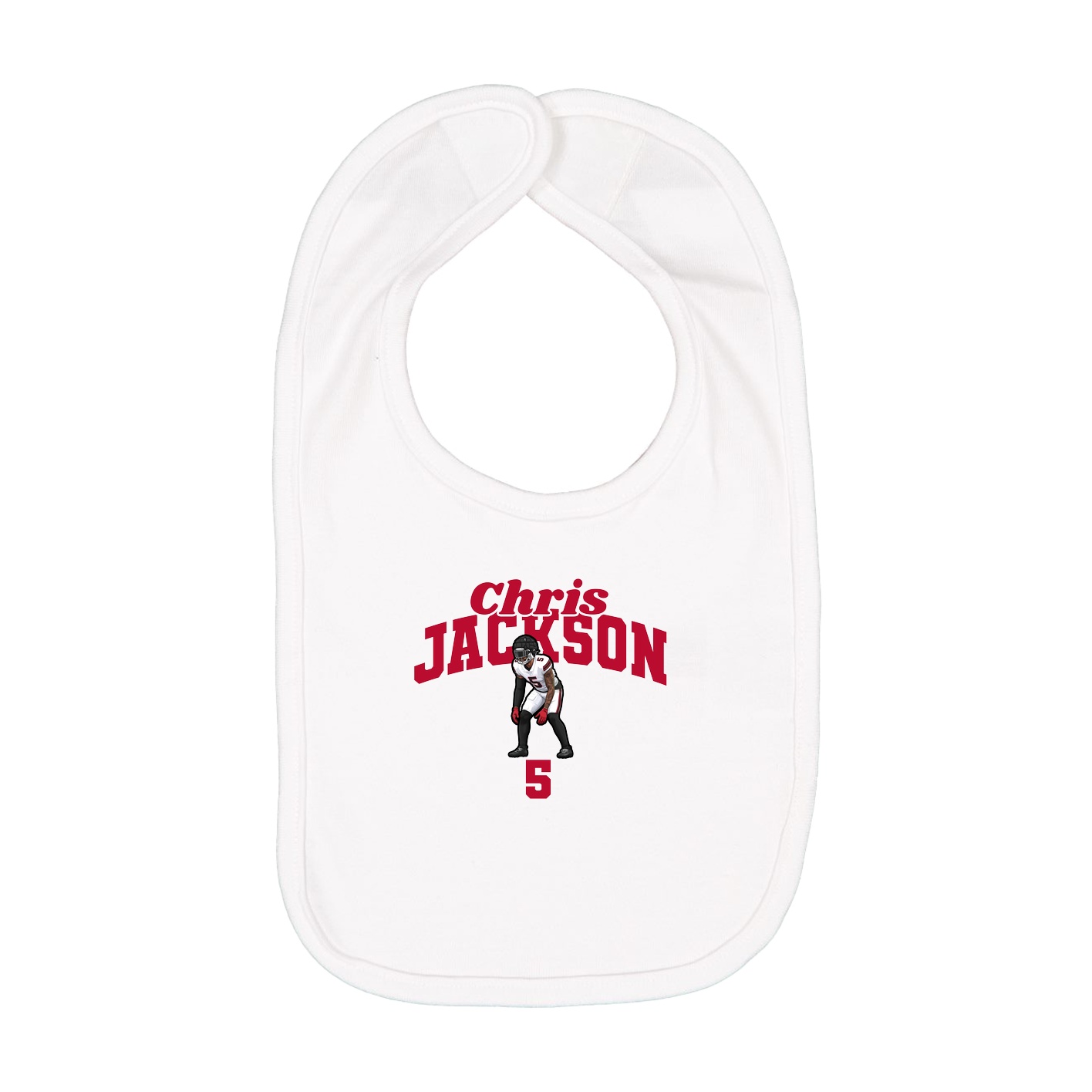Infant Bib — Signature Arch in White