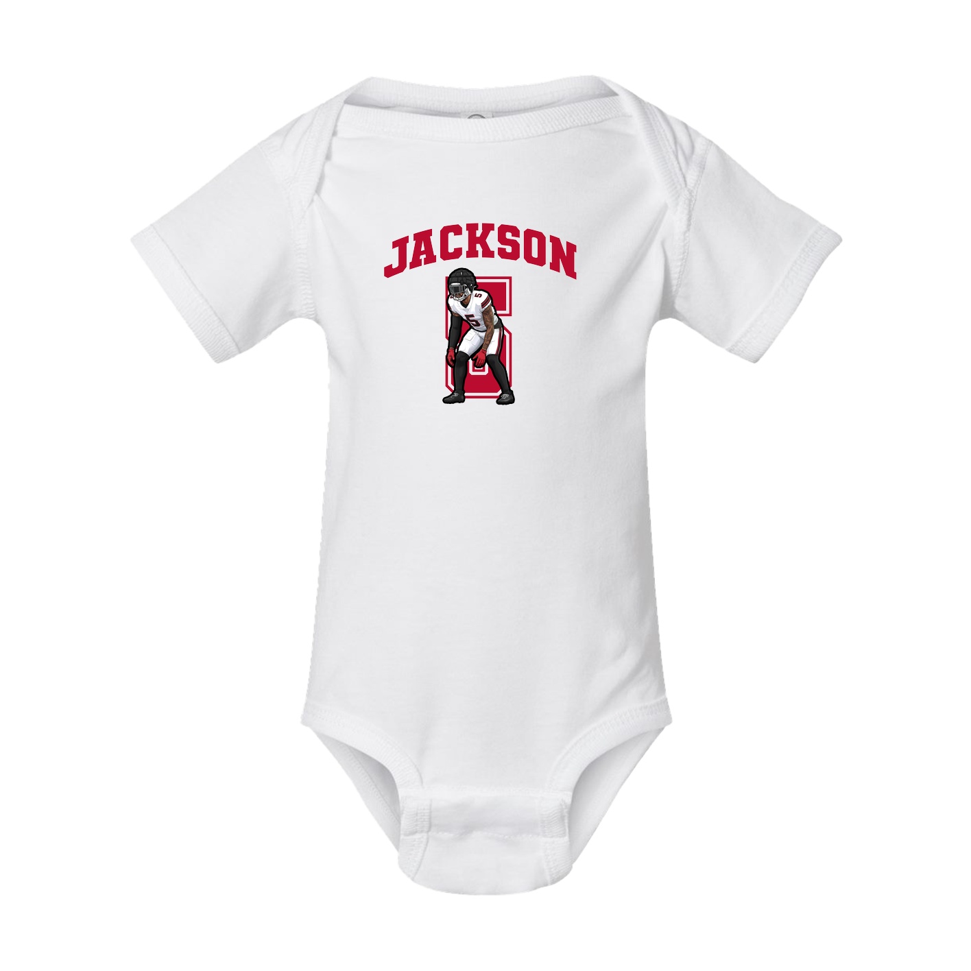 Baby Onesie — Number in White