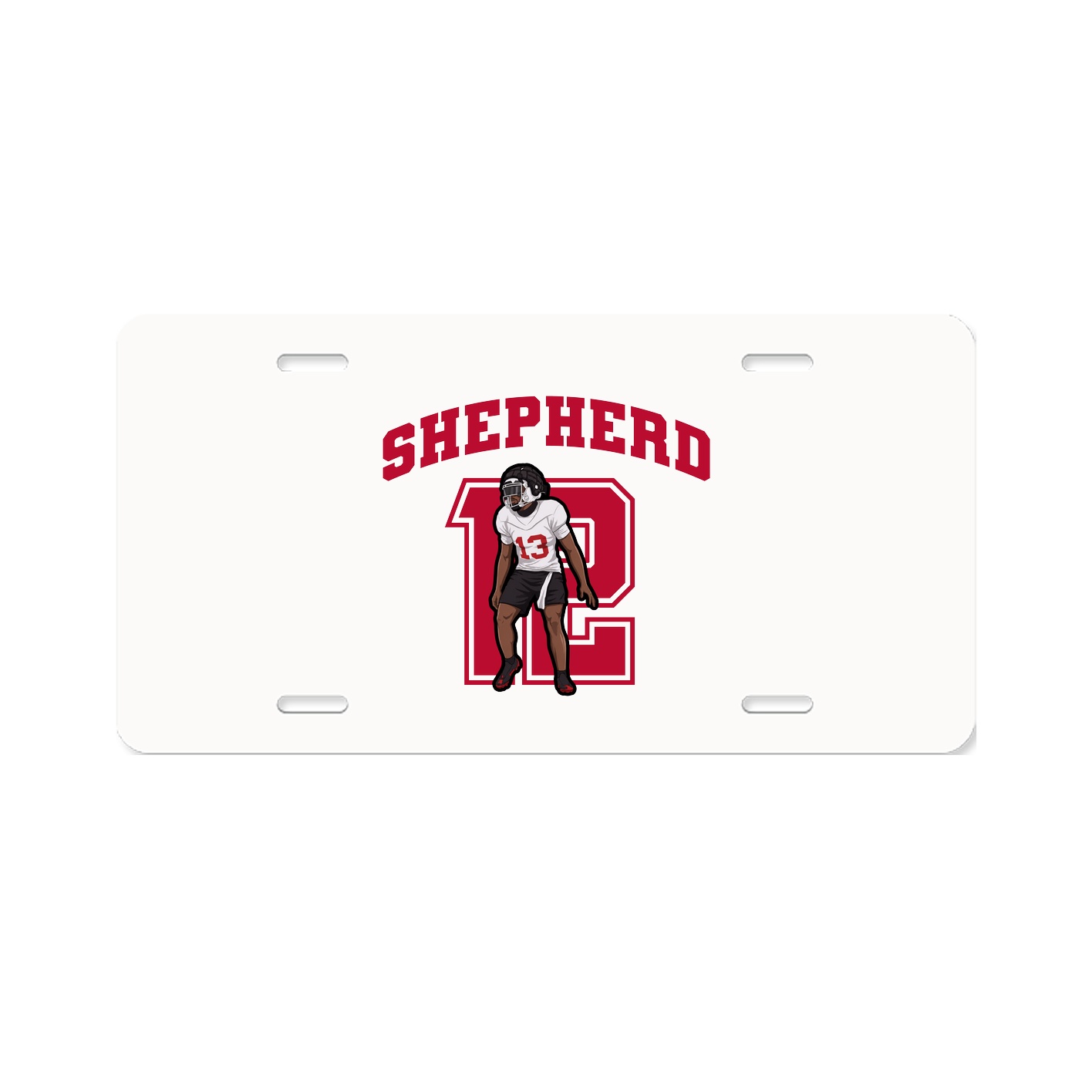 License Plate — Number in Classic