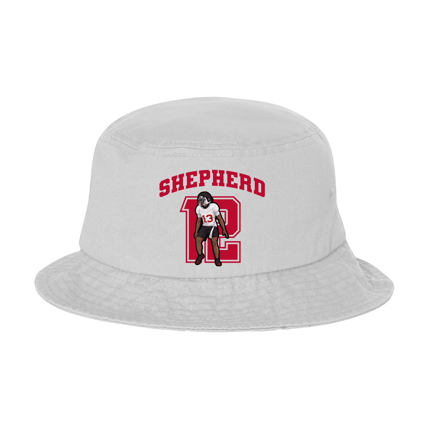 Bucket Cap — Number in White