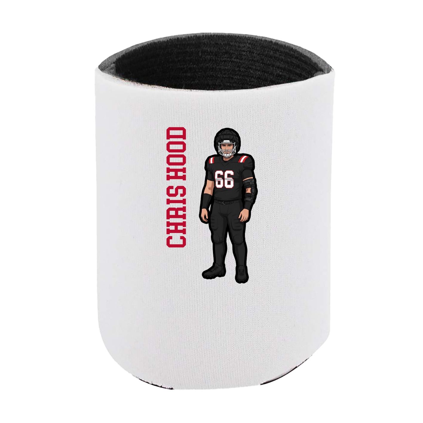 Can Holder — Name Vertical in White