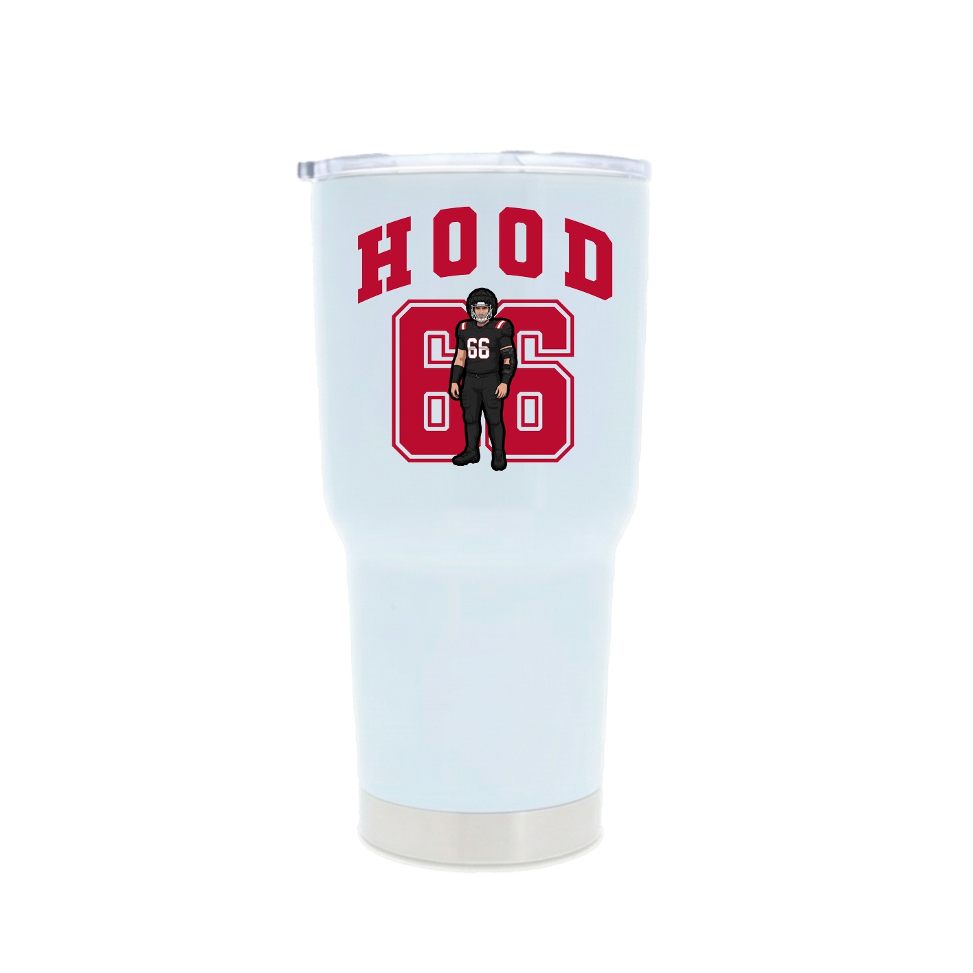 30oz Stainless Steel Tumbler — Number in White