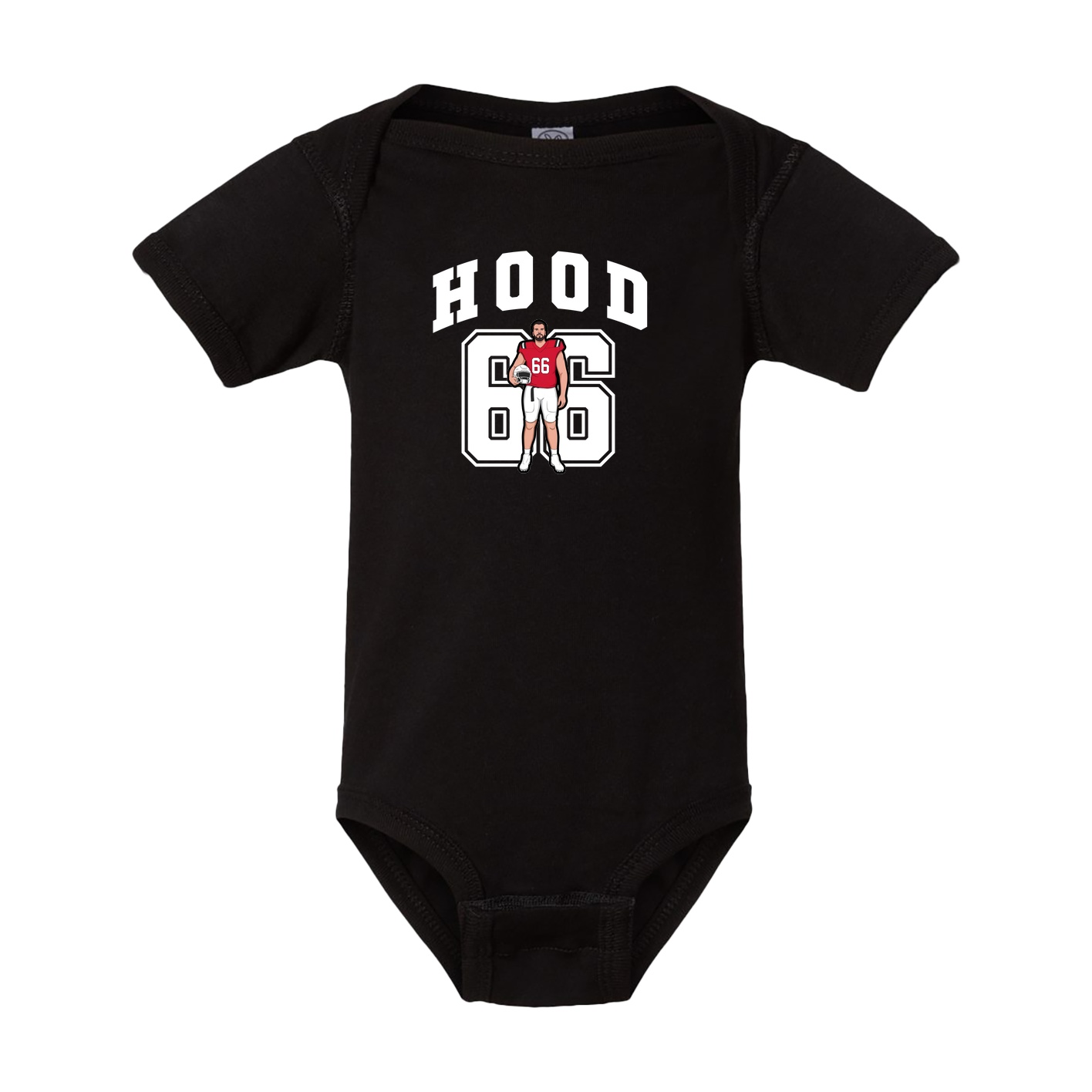 Baby Onesie — Number in Black