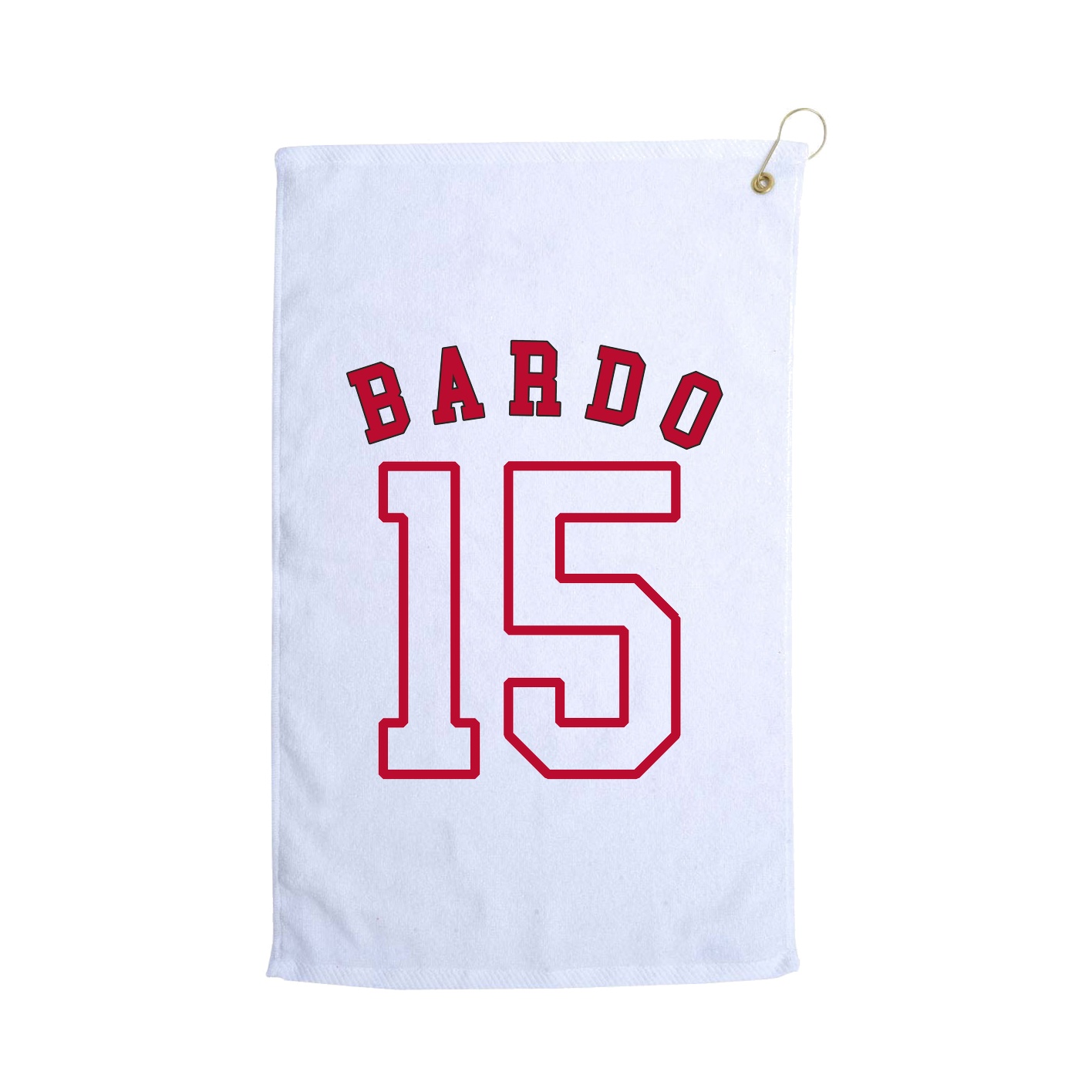 Golf Towel — Shirsey Arch in White