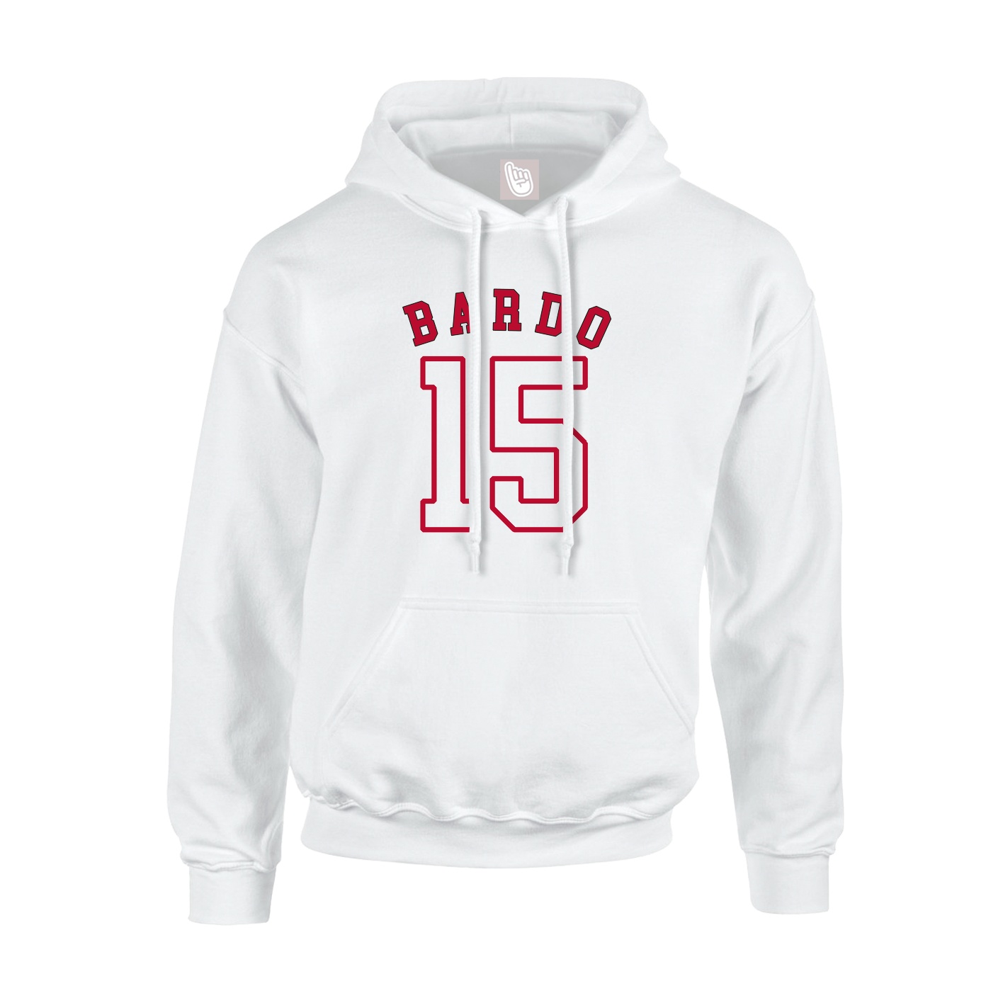 Youth Hoodie — Shirsey Arch in White
