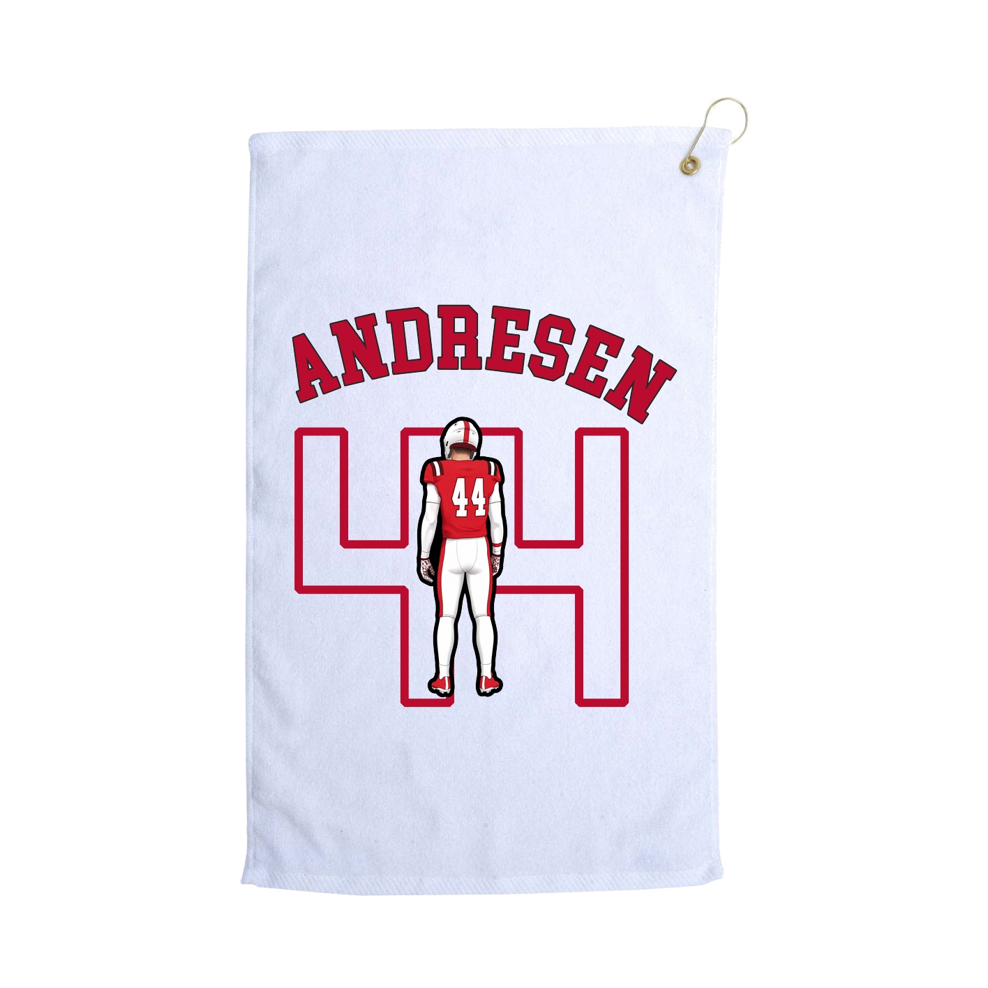 Golf Towel — Shirsey Arch in White