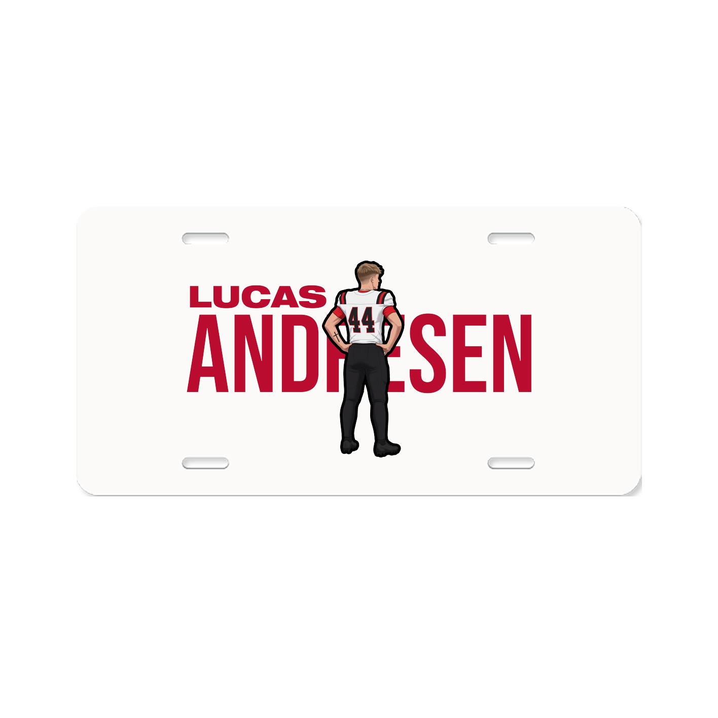 License Plate — Player Name in Classic