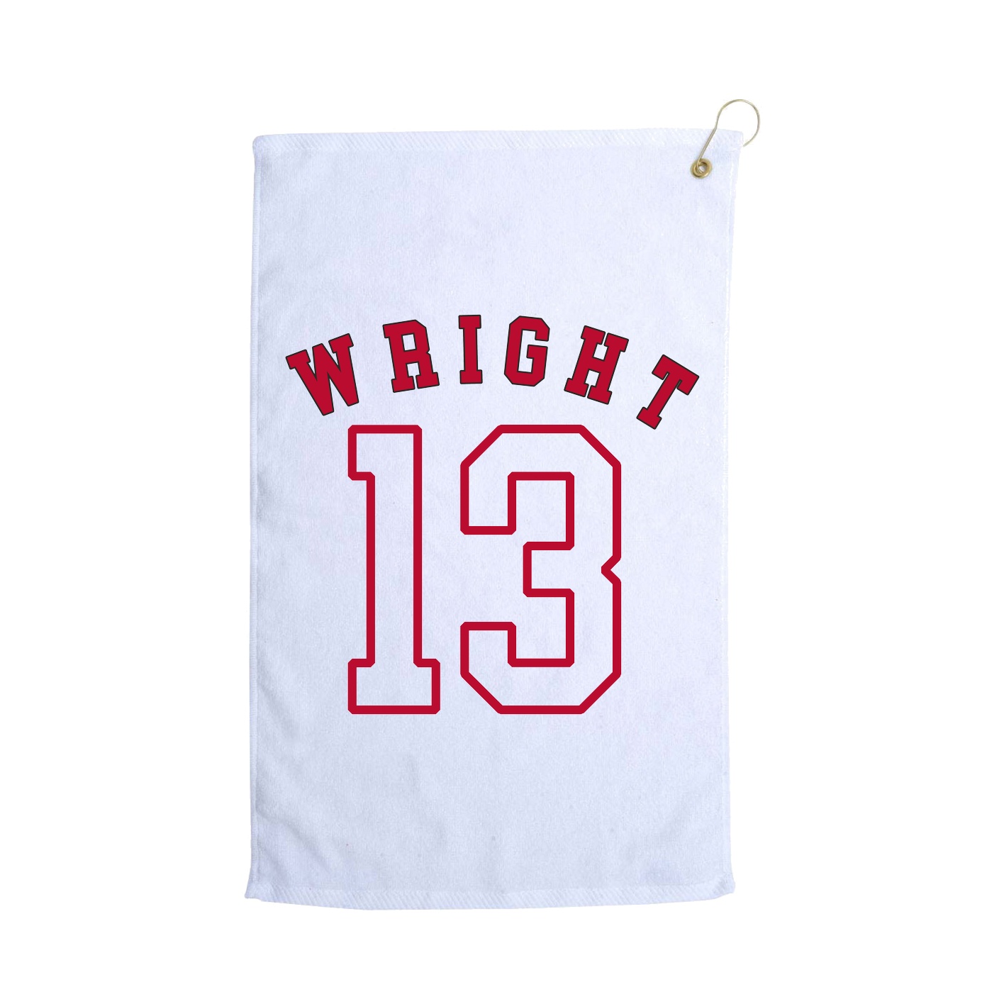 Golf Towel — Shirsey Arch in White