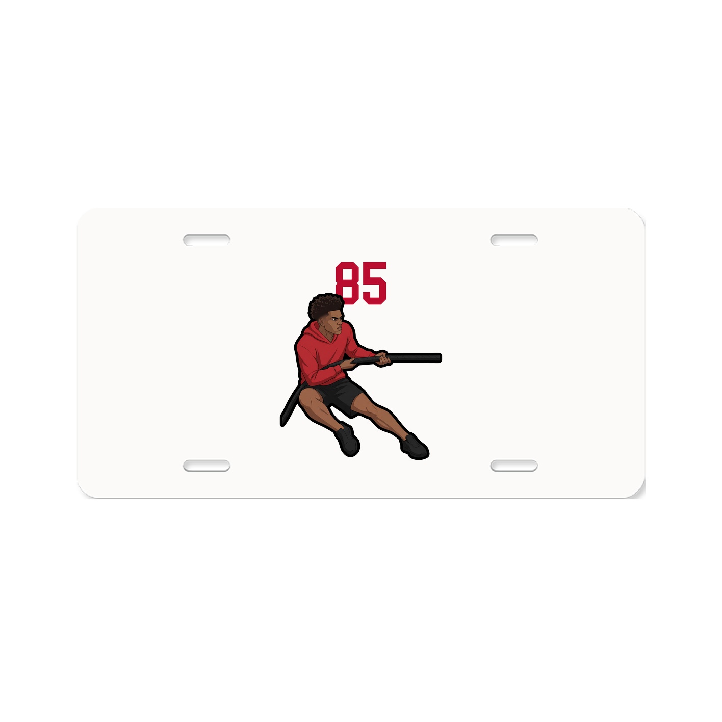 License Plate — Number Top in Classic