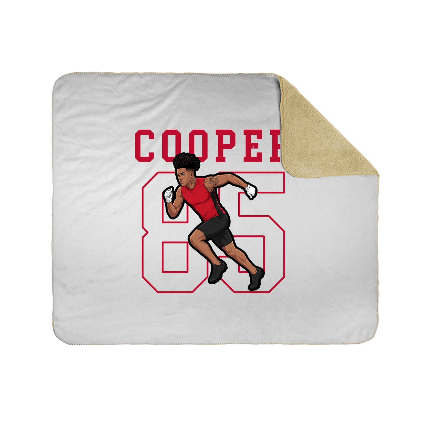 50x60 Sherpa Lined Throw Blanket