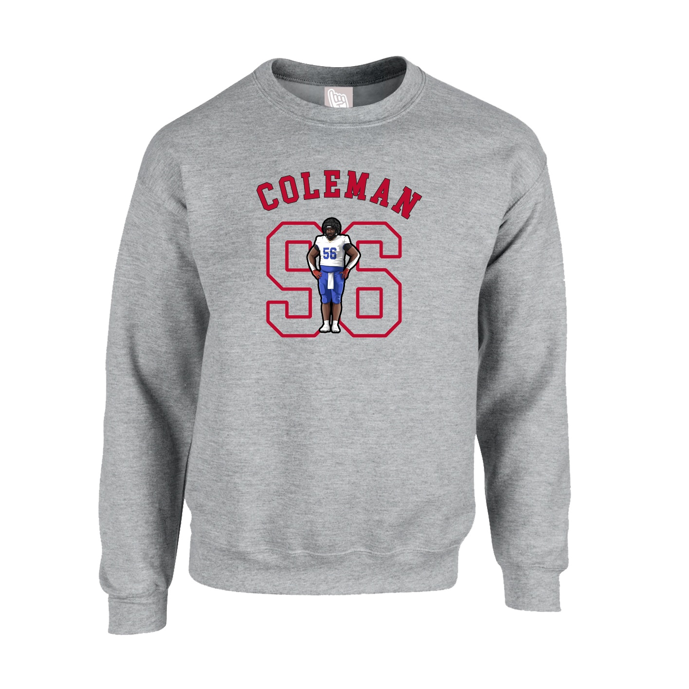 Fleece Crew — Shirsey Arch in Grey