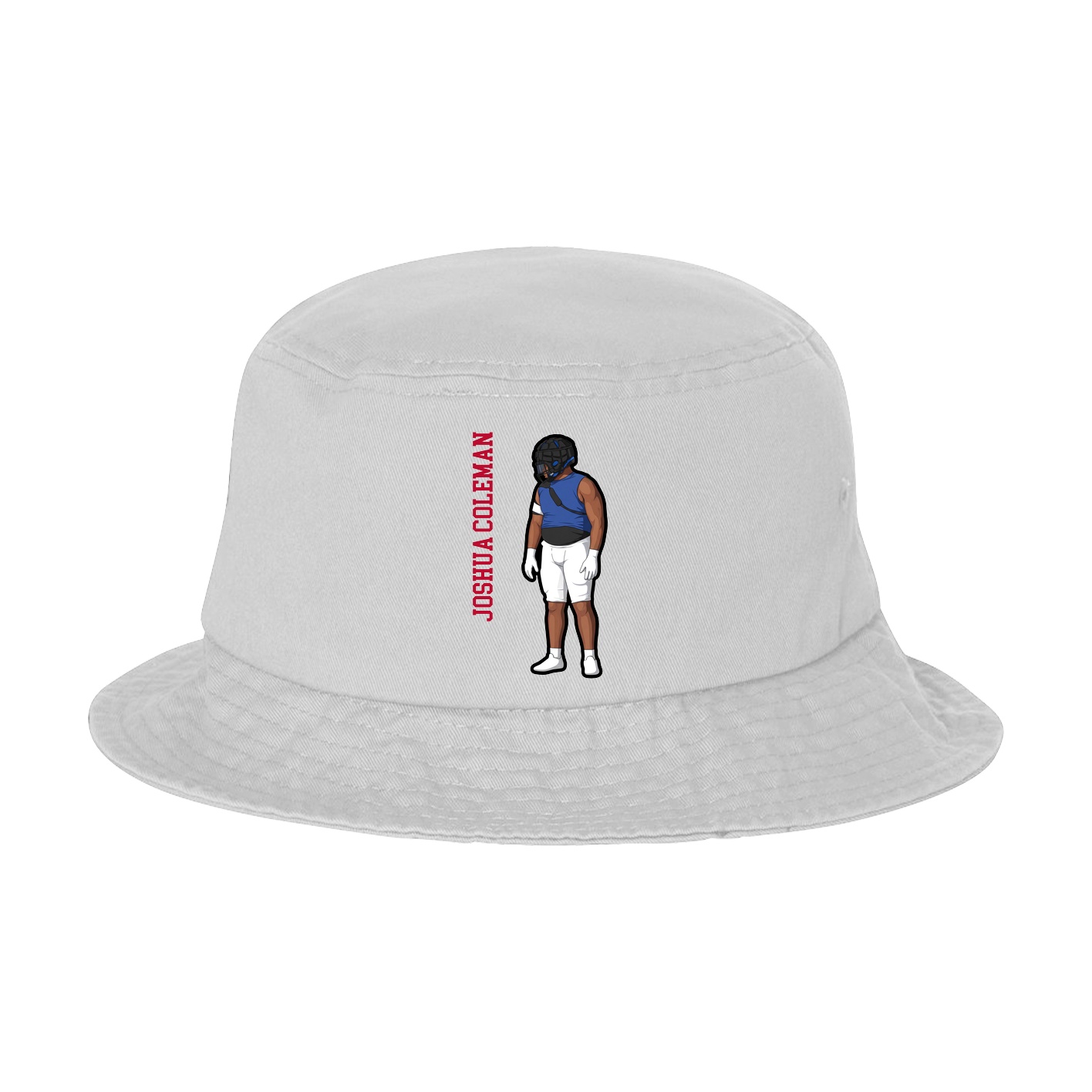 Bucket Cap — Name Vertical in White