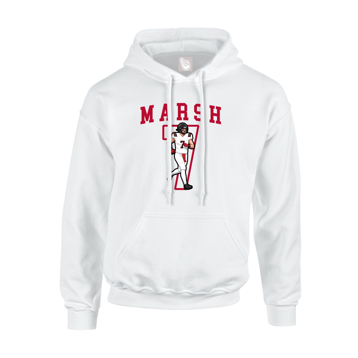 Hoodie — Shirsey in White