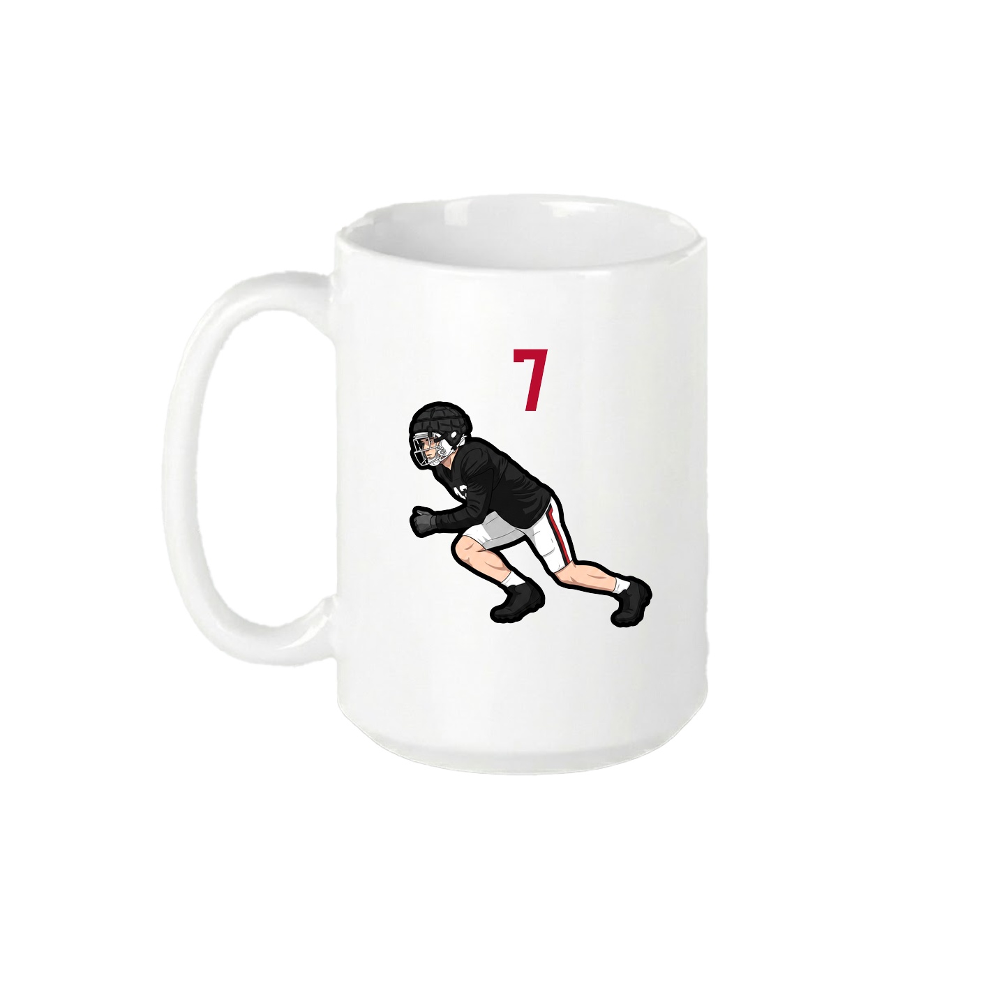 15oz Coffee Mug — Number Top in White