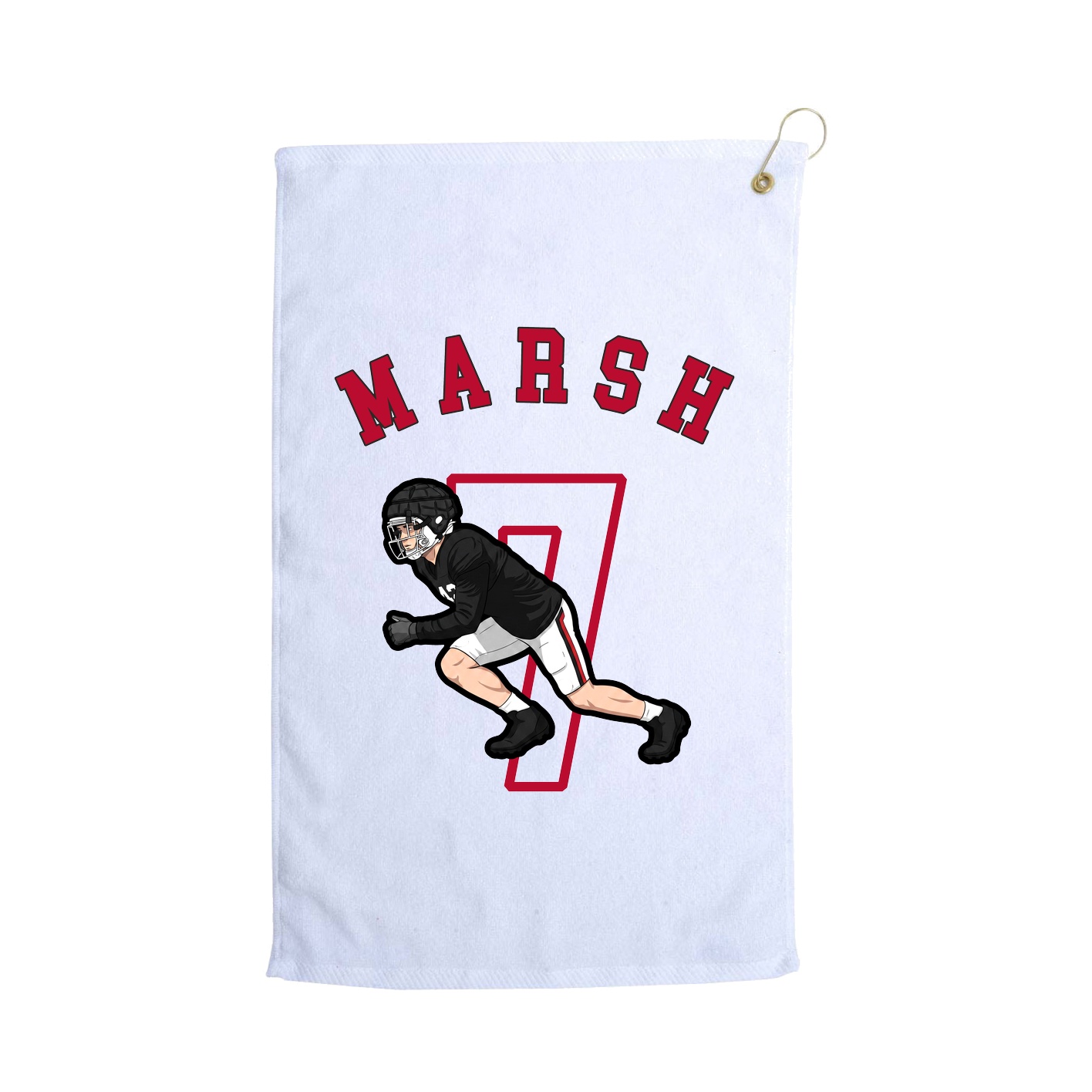Golf Towel — Shirsey Arch in White