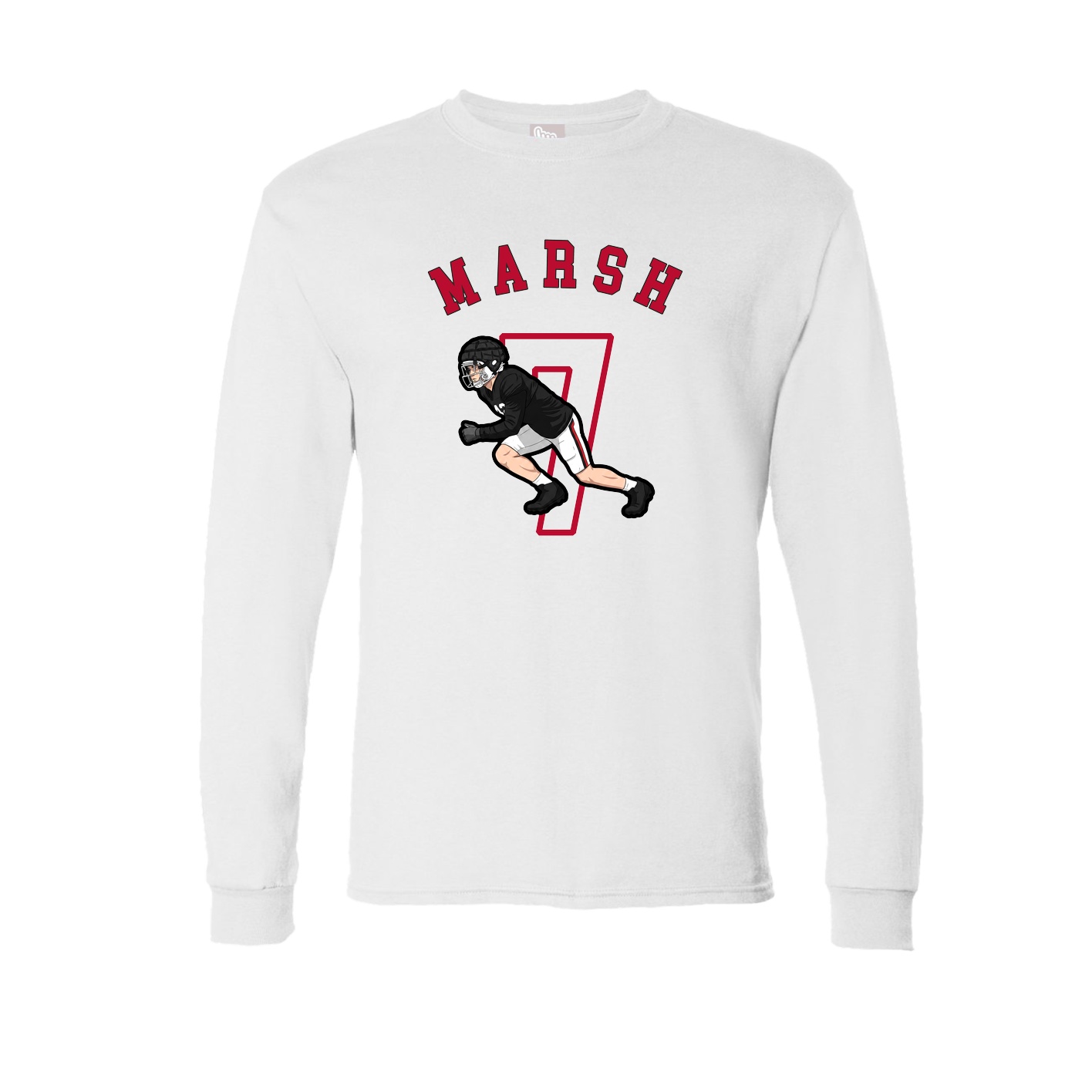 Long Sleeve Tee — Shirsey Arch in White