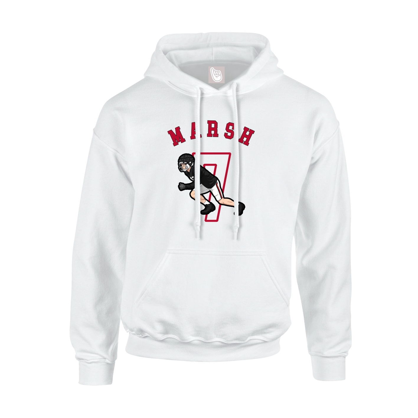 Hoodie — Shirsey Arch in White