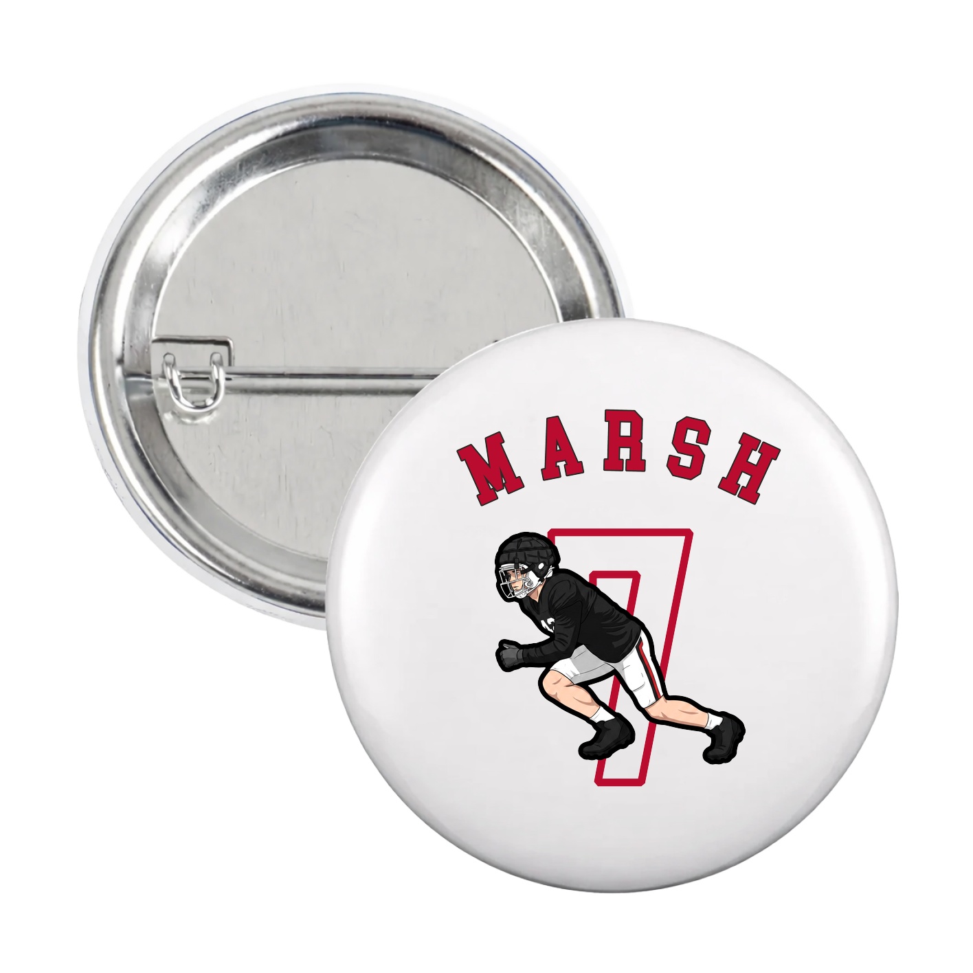 Game Day Button — Shirsey Arch in White