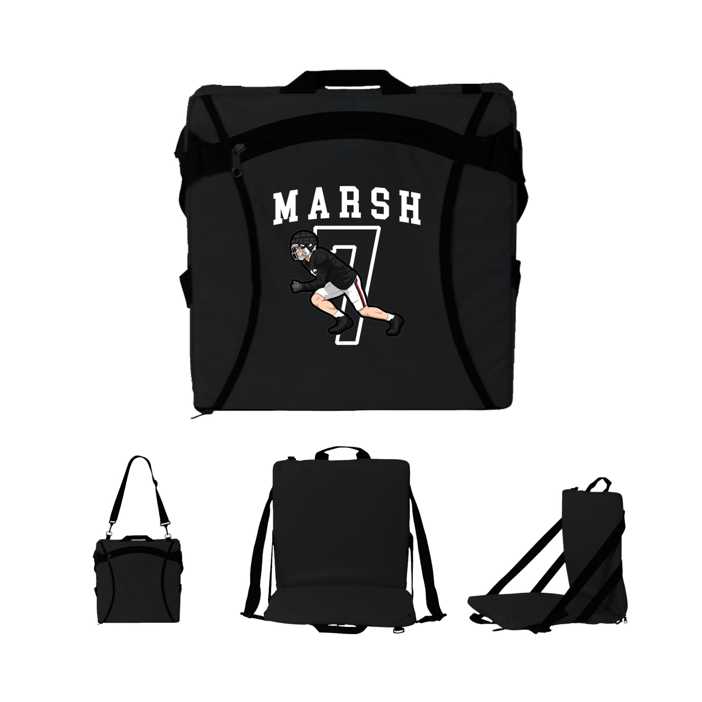 Folding Stadium Seat — Shirsey in Black