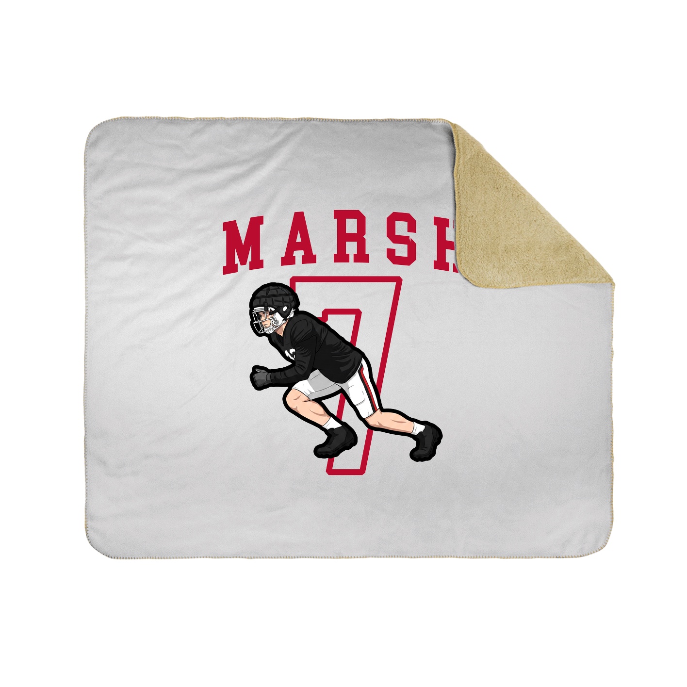 50x60 Sherpa Lined Throw Blanket