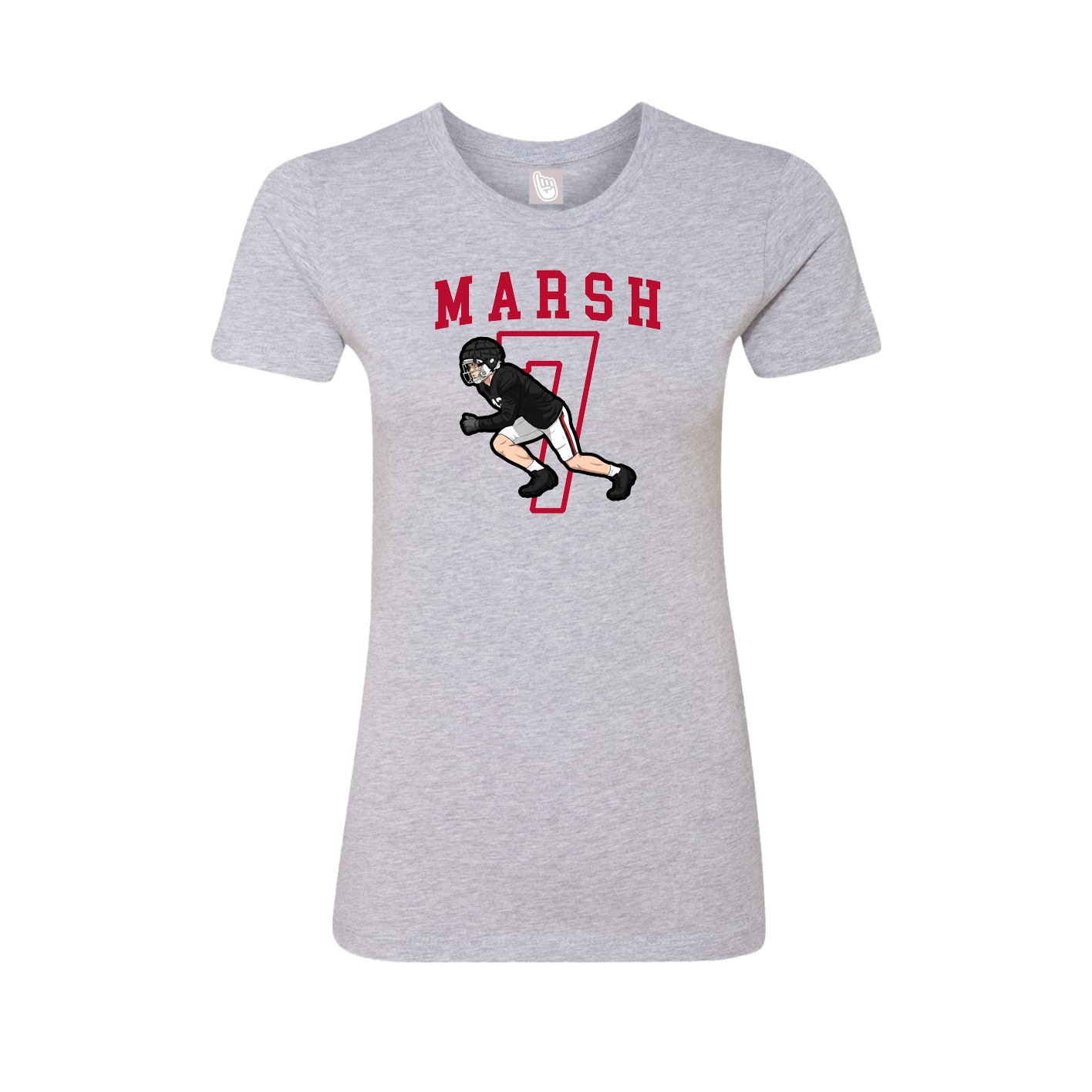 Fitted Women's Tee — Shirsey in Grey