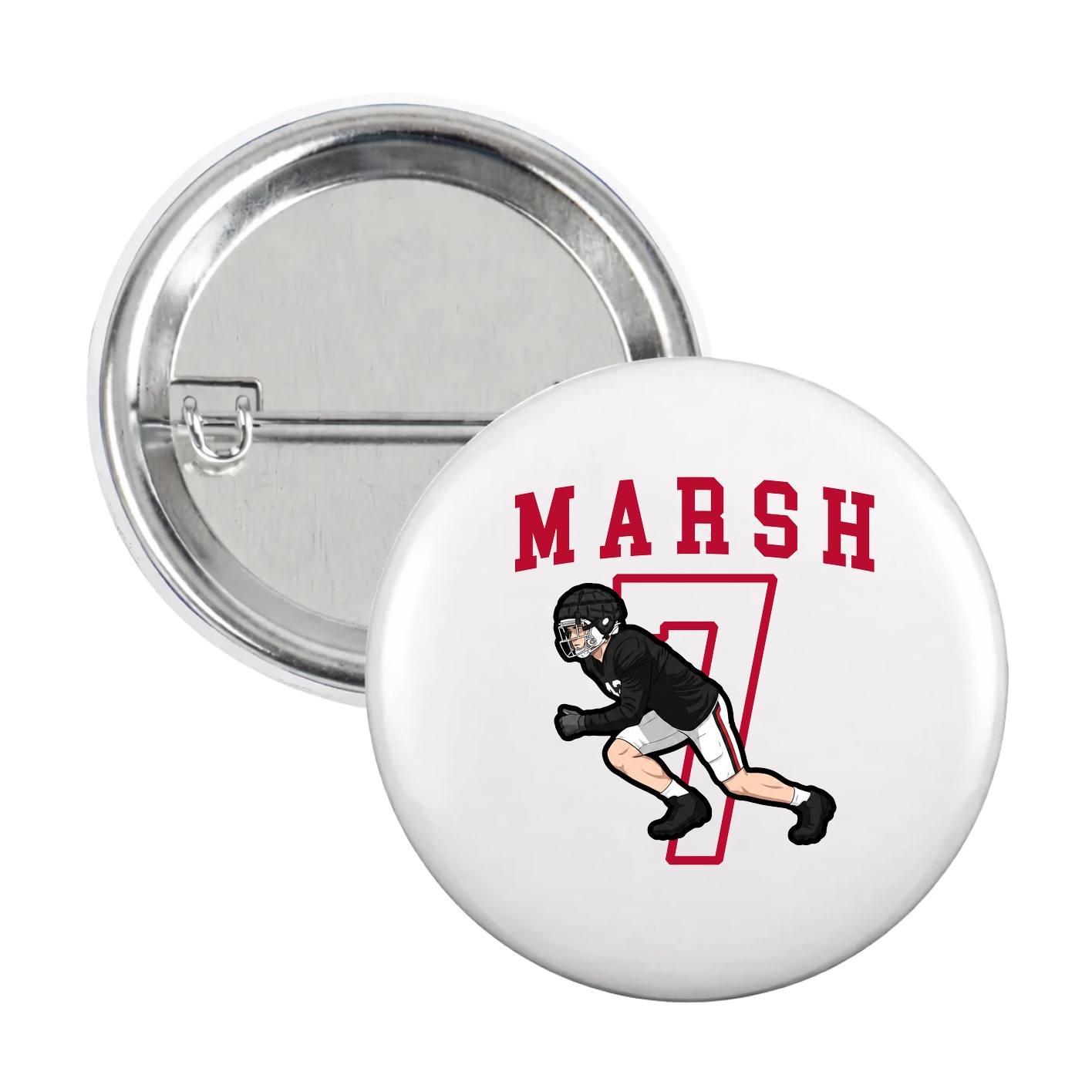Game Day Button — Shirsey in White