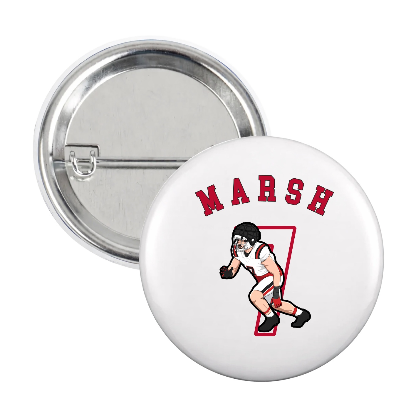 Game Day Button — Shirsey Arch in White