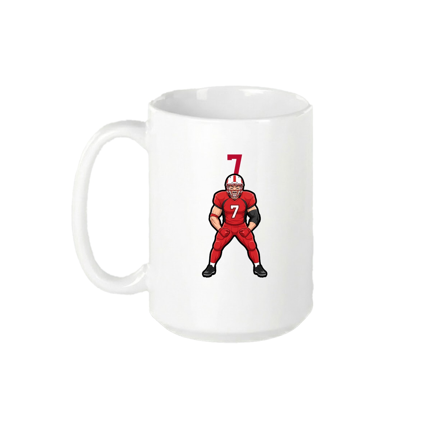 15oz Coffee Mug — Number Top in White