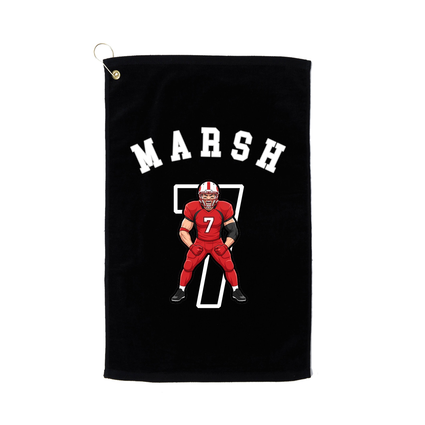Golf Towel — Shirsey Arch in Black