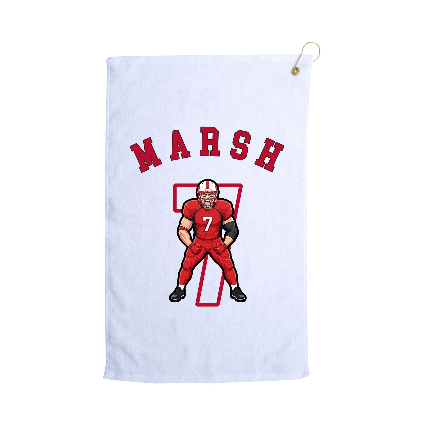 Golf Towel — Shirsey Arch in White