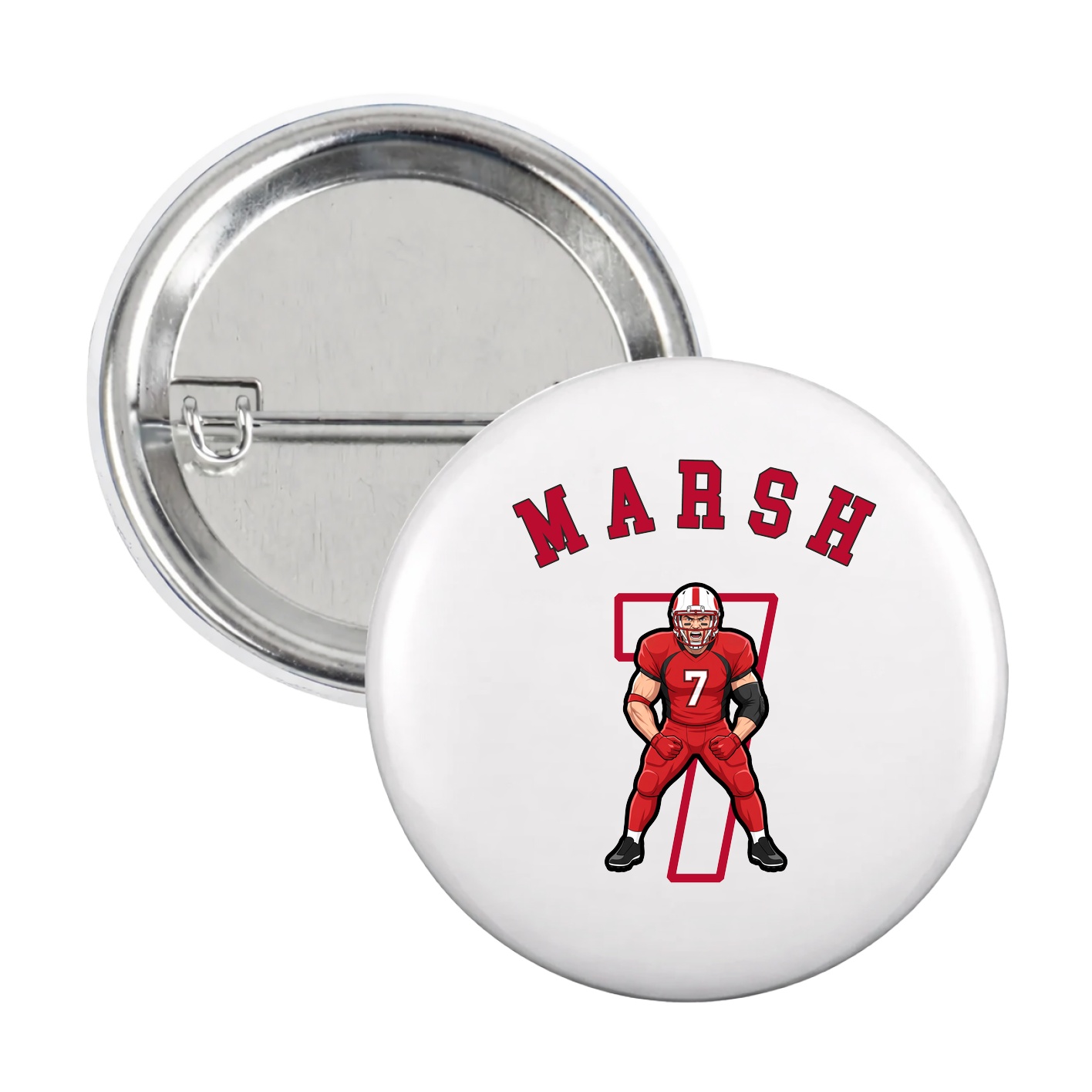 Game Day Button — Shirsey Arch in White