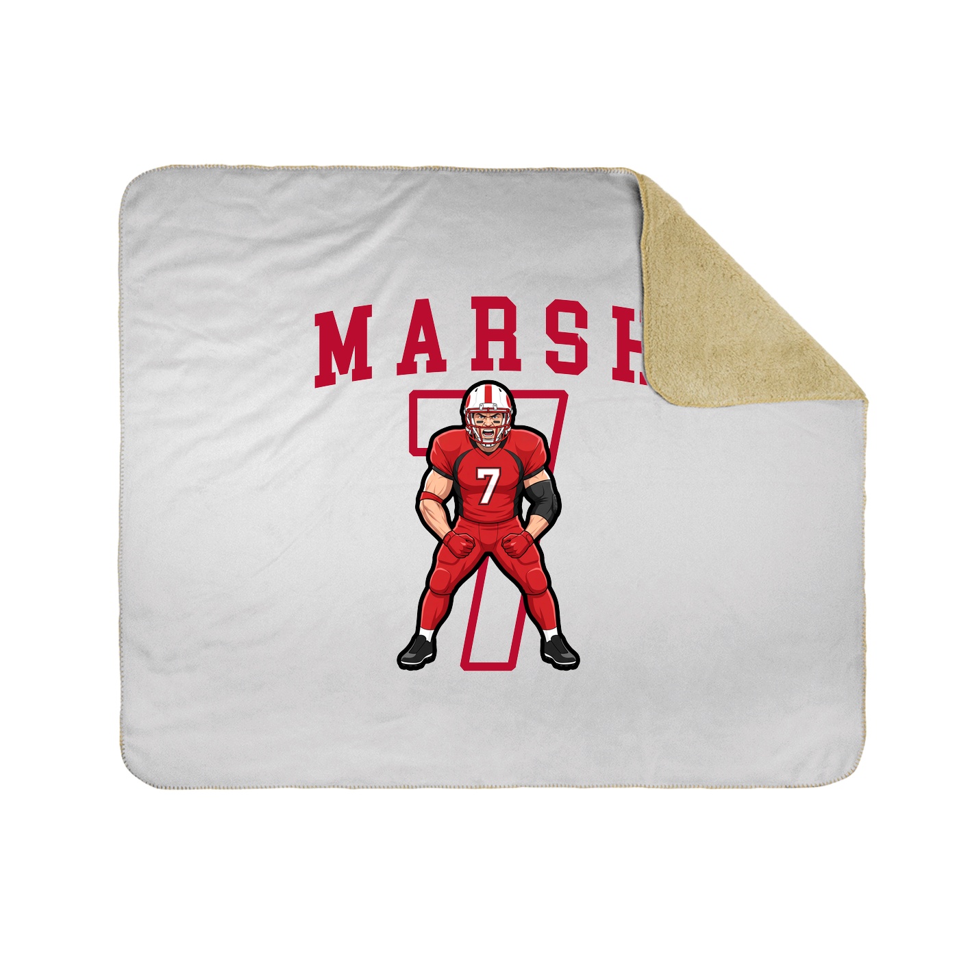 Throw Blanket — Shirsey in White