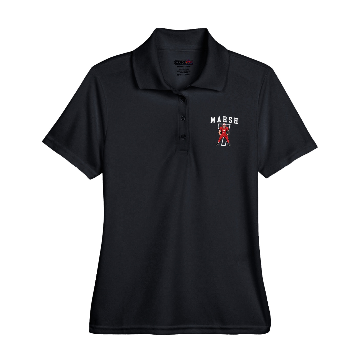 Womens Performance Polo — Shirsey in Black