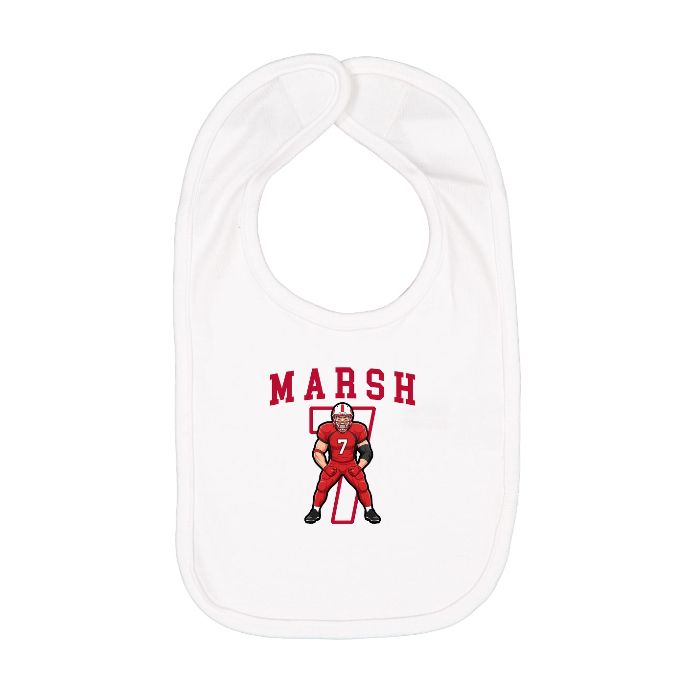 Infant Bib — Shirsey in White