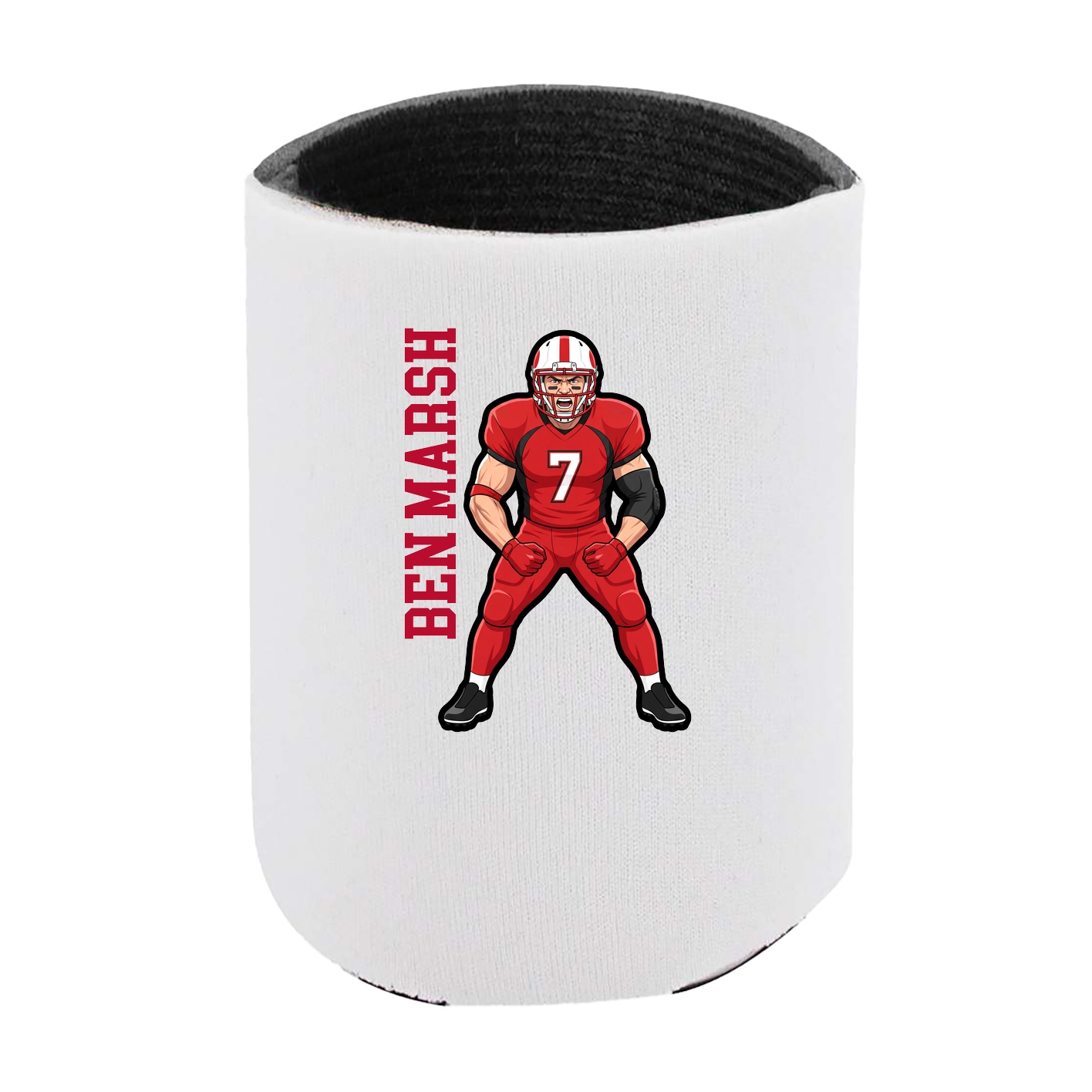 Can Holder — Name Vertical in White