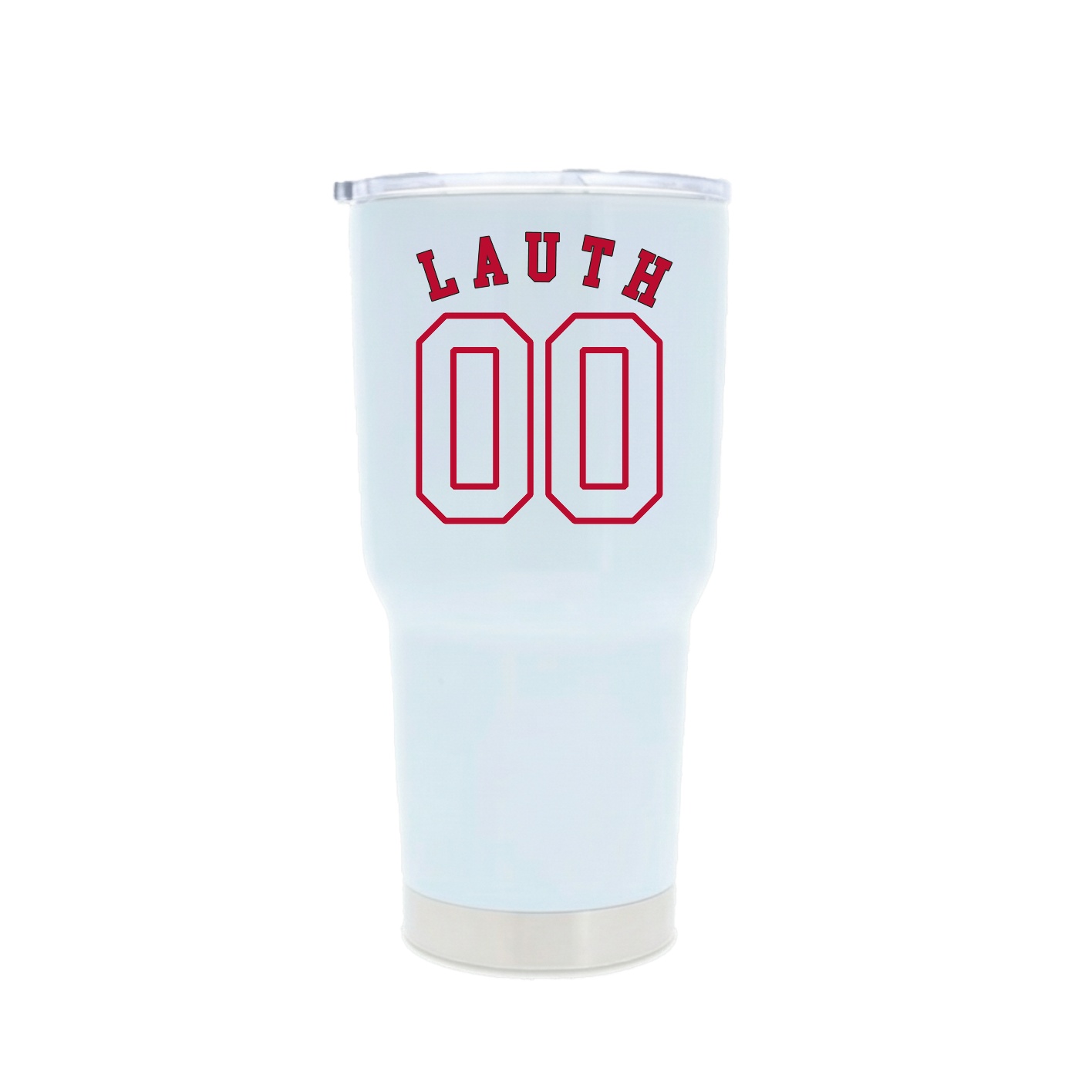 30oz Stainless Steel Tumbler — Shirsey Arch in White