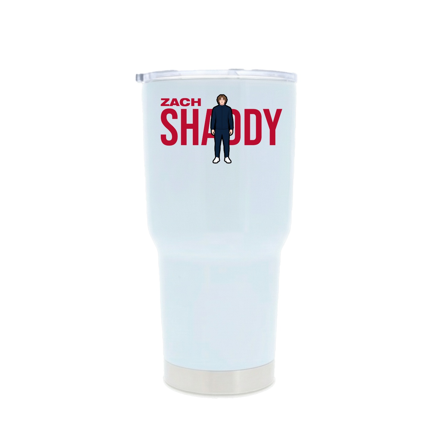 30oz Stainless Steel Tumbler — Player Name in White