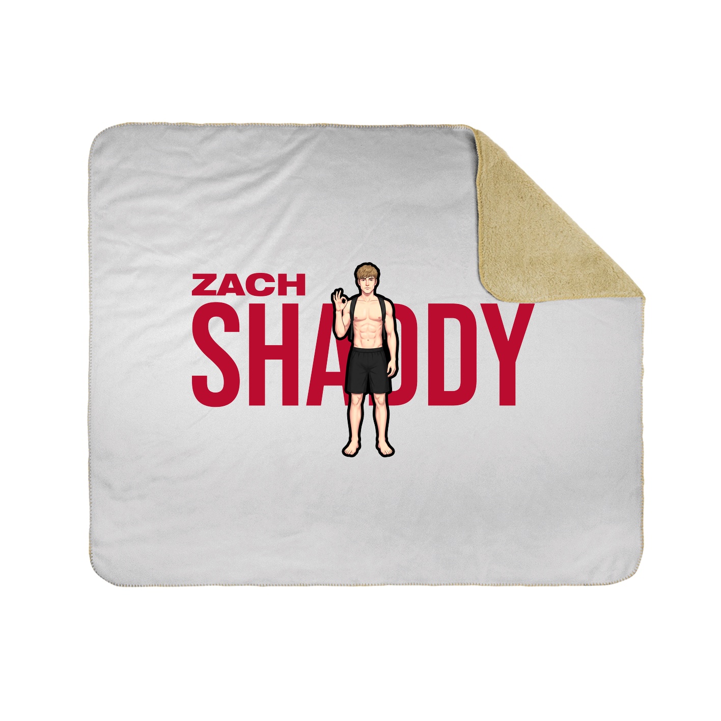 Throw Blanket — Player Name in White