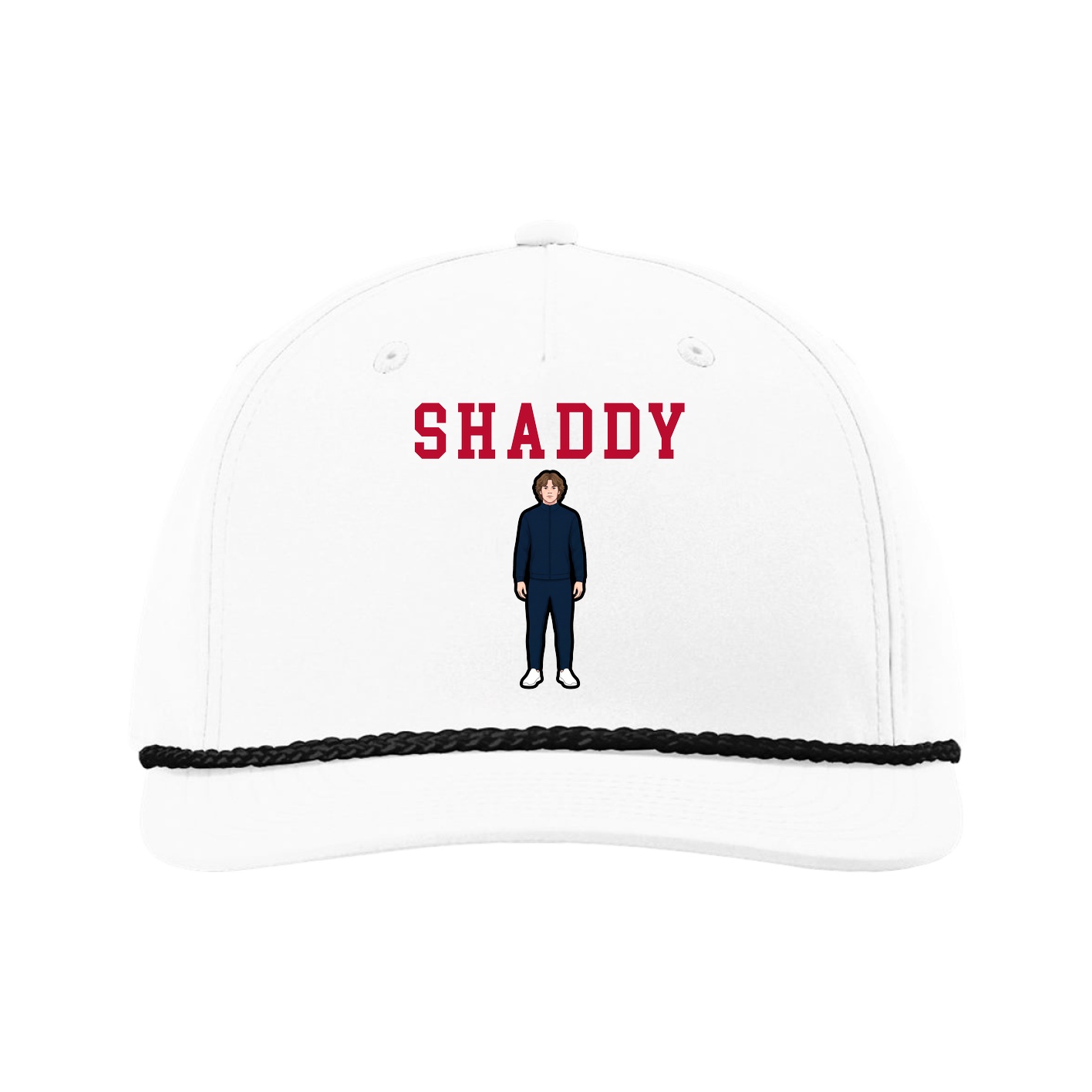 Five-Panel Classic Rope Cap — Shirsey in White
