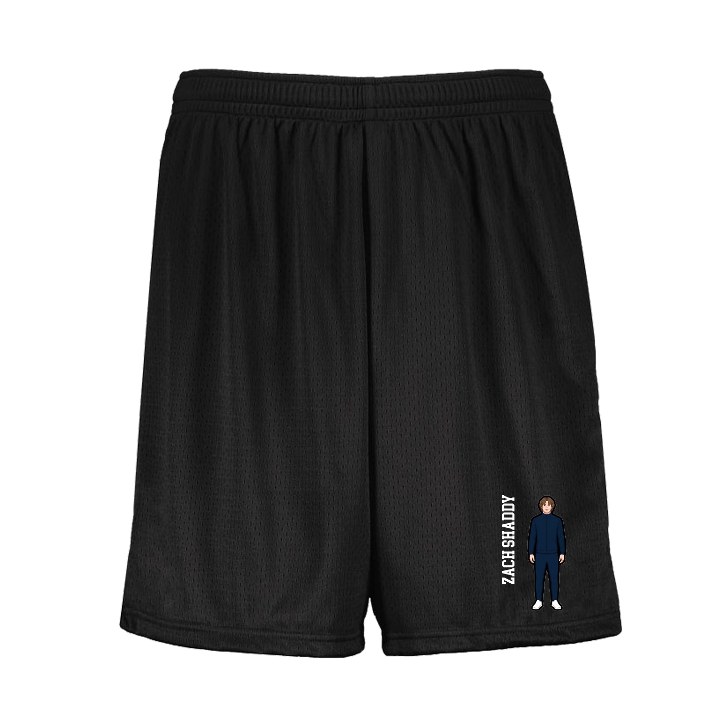 Shorts — Name Vertical in Black