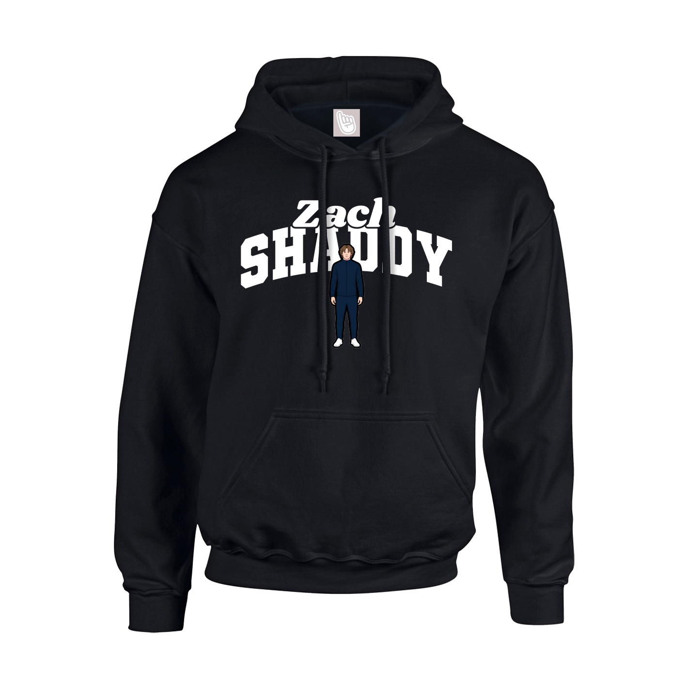 Youth Hoodie — Signature Arch in Black