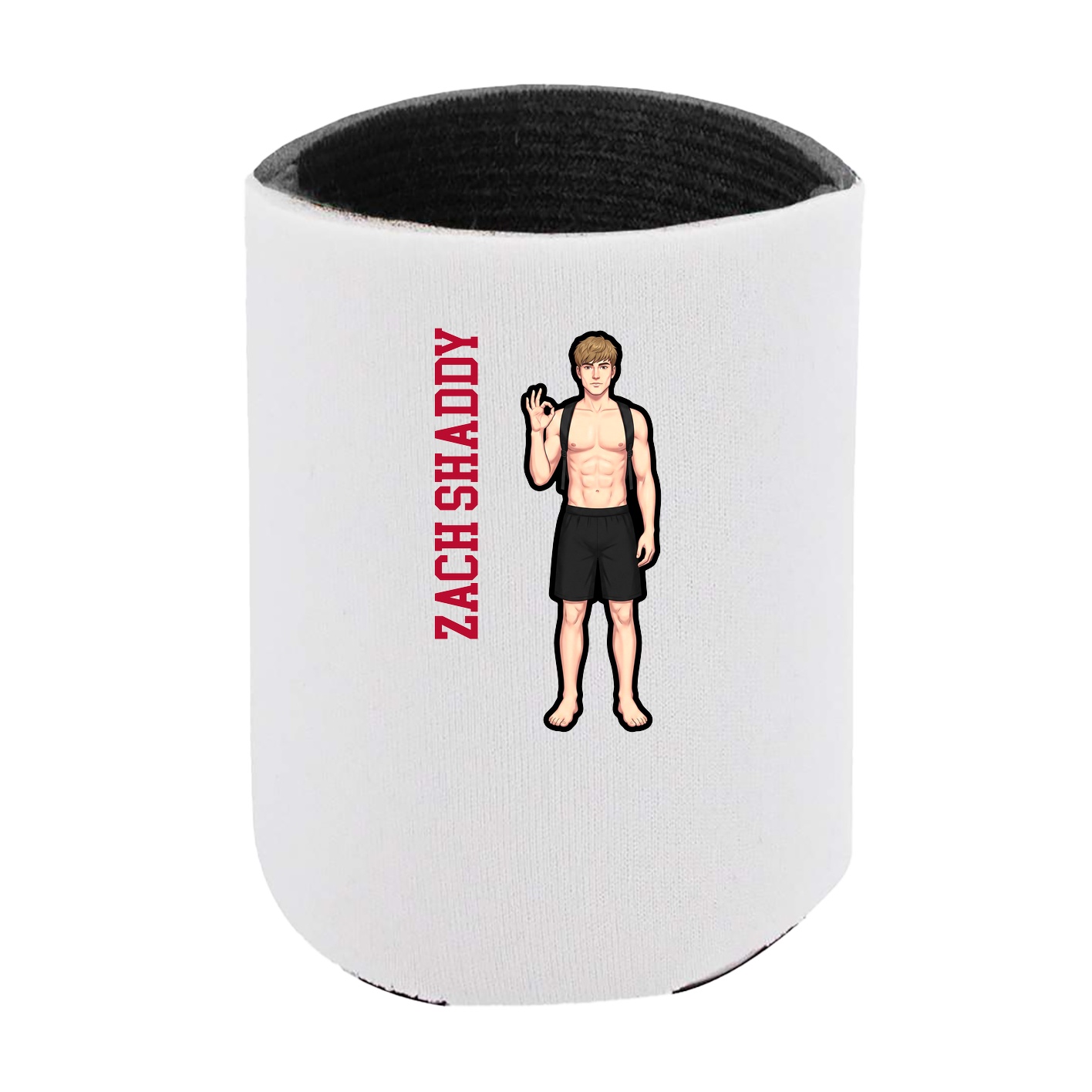 Can Holder — Name Vertical in White