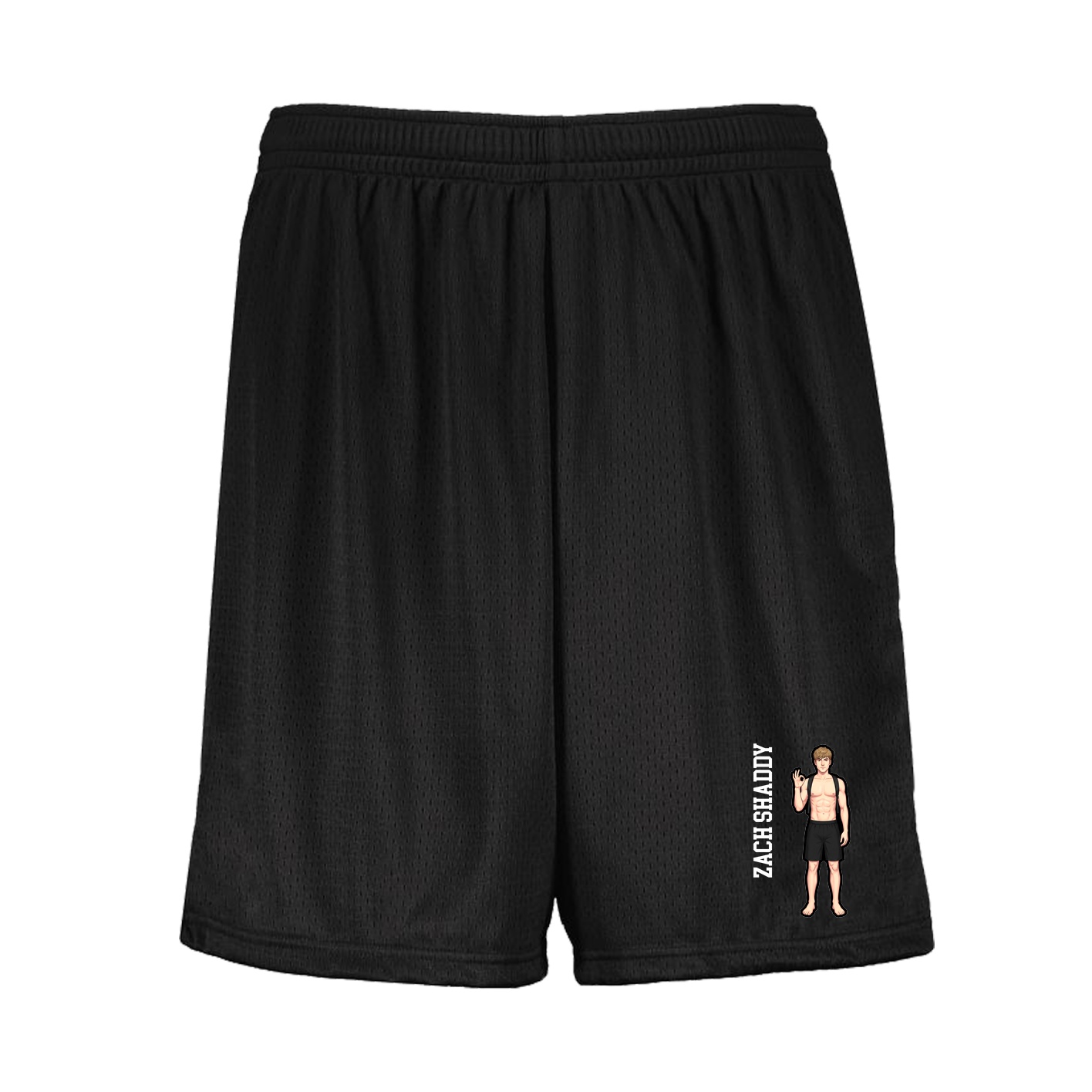 Shorts — Name Vertical in Black