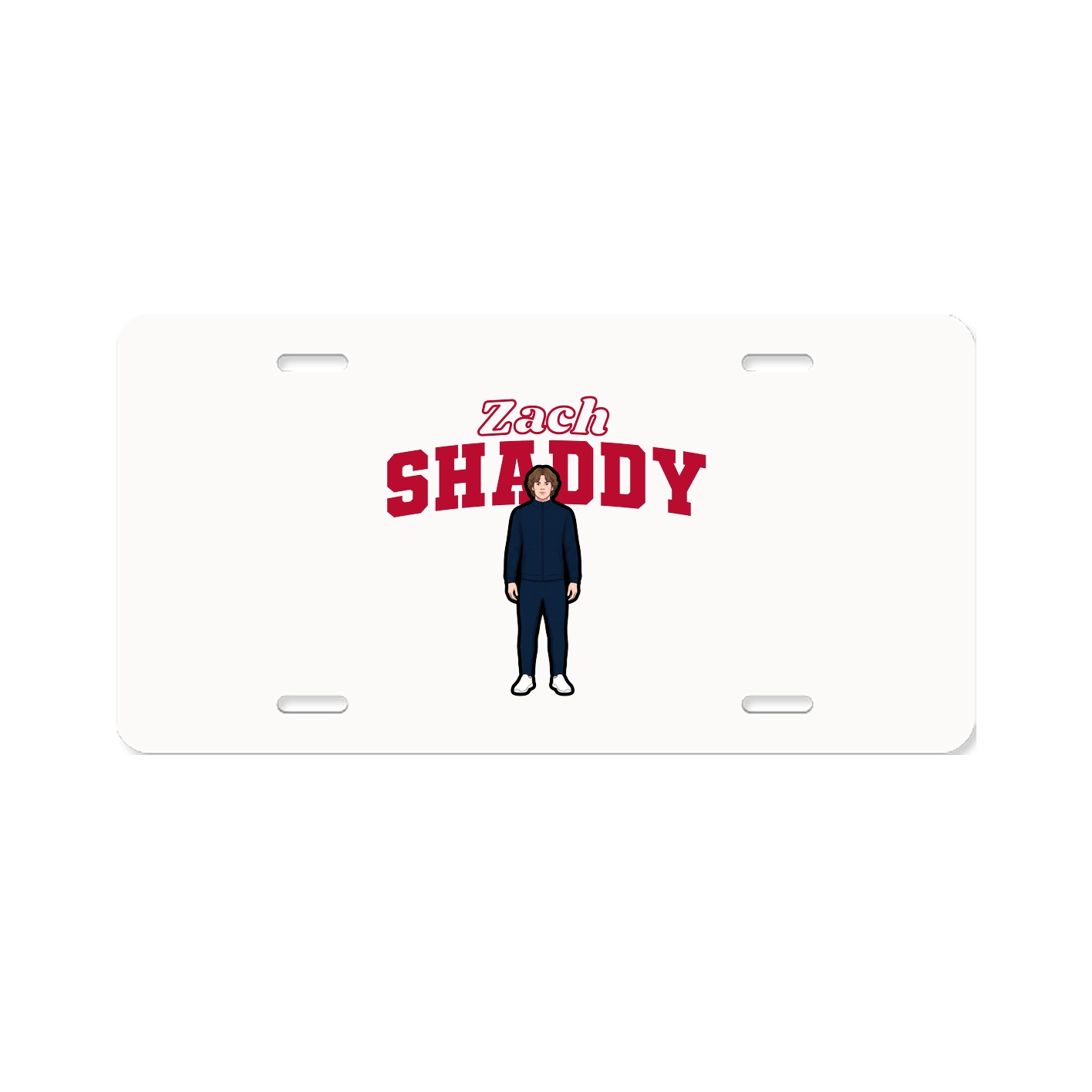 License Plate — Name Arch in Classic