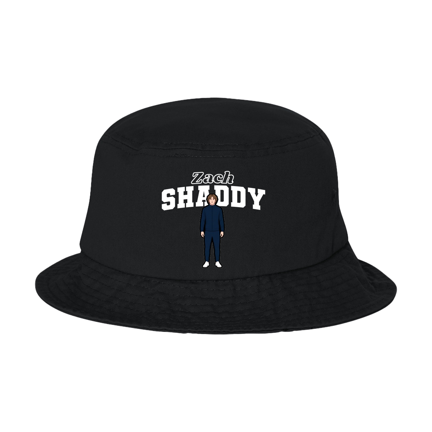 Bucket Cap — Name Arch in Black